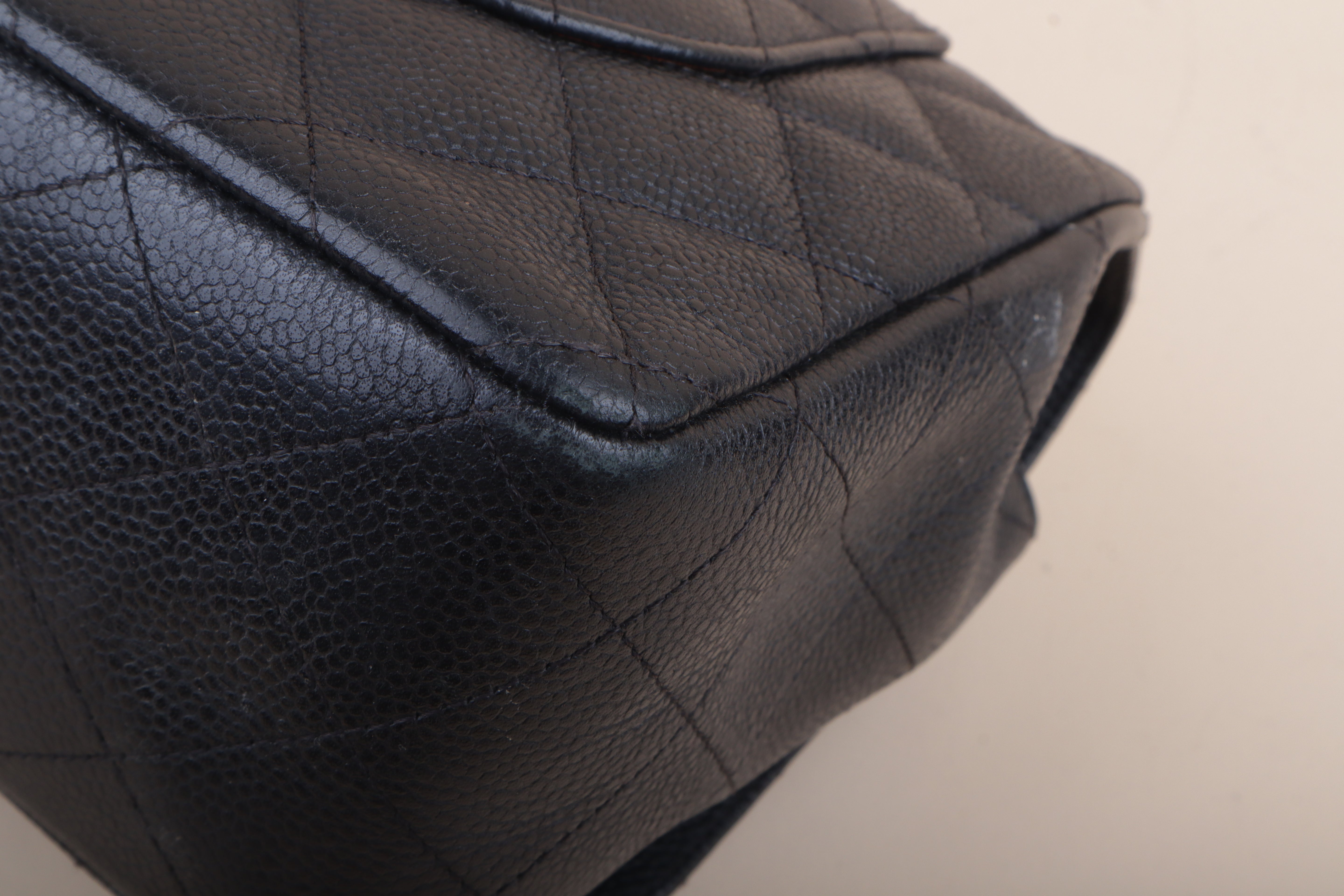 Chanel Black Classic Jumbo Double Flap Bag