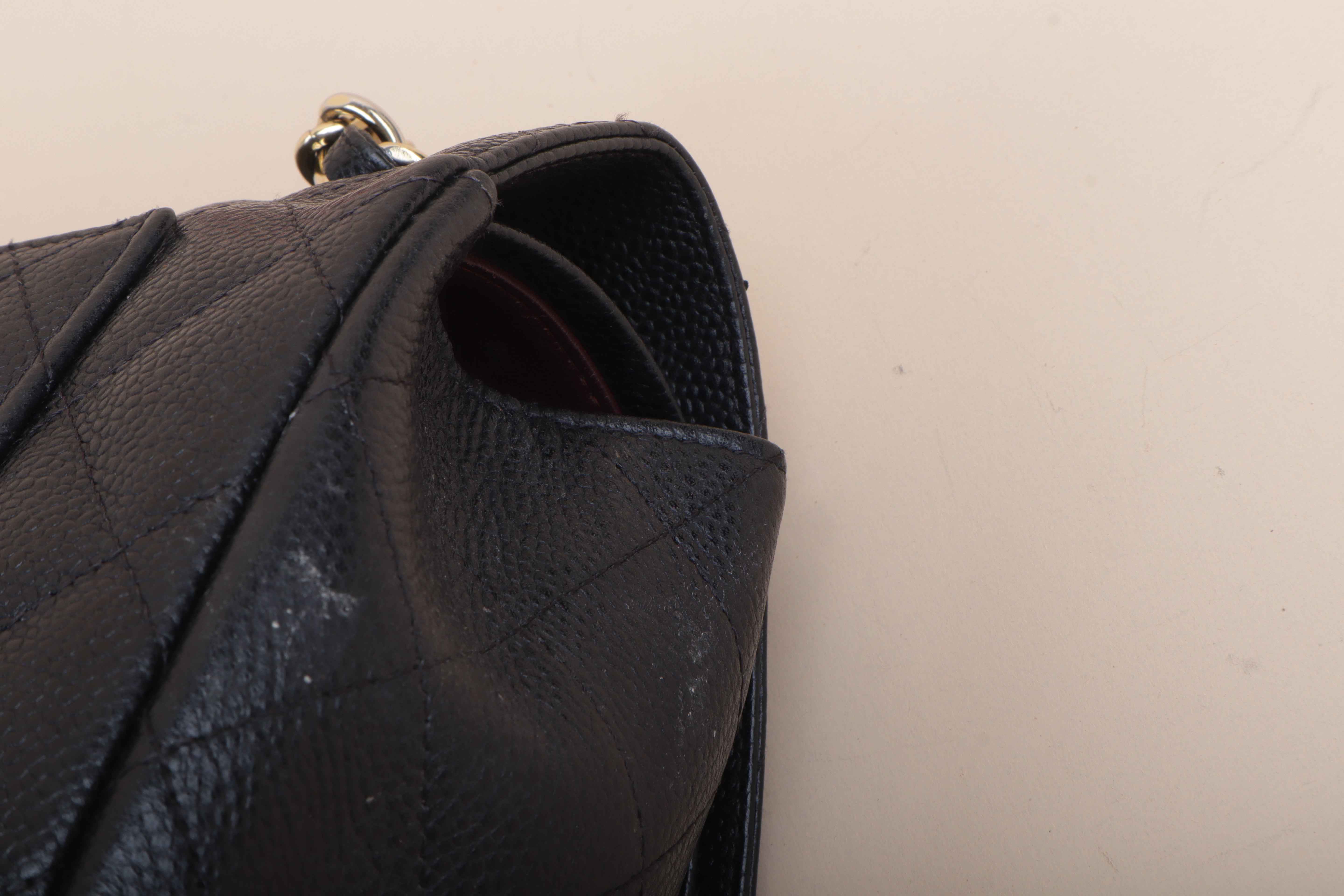 Chanel Black Classic Jumbo Double Flap Bag