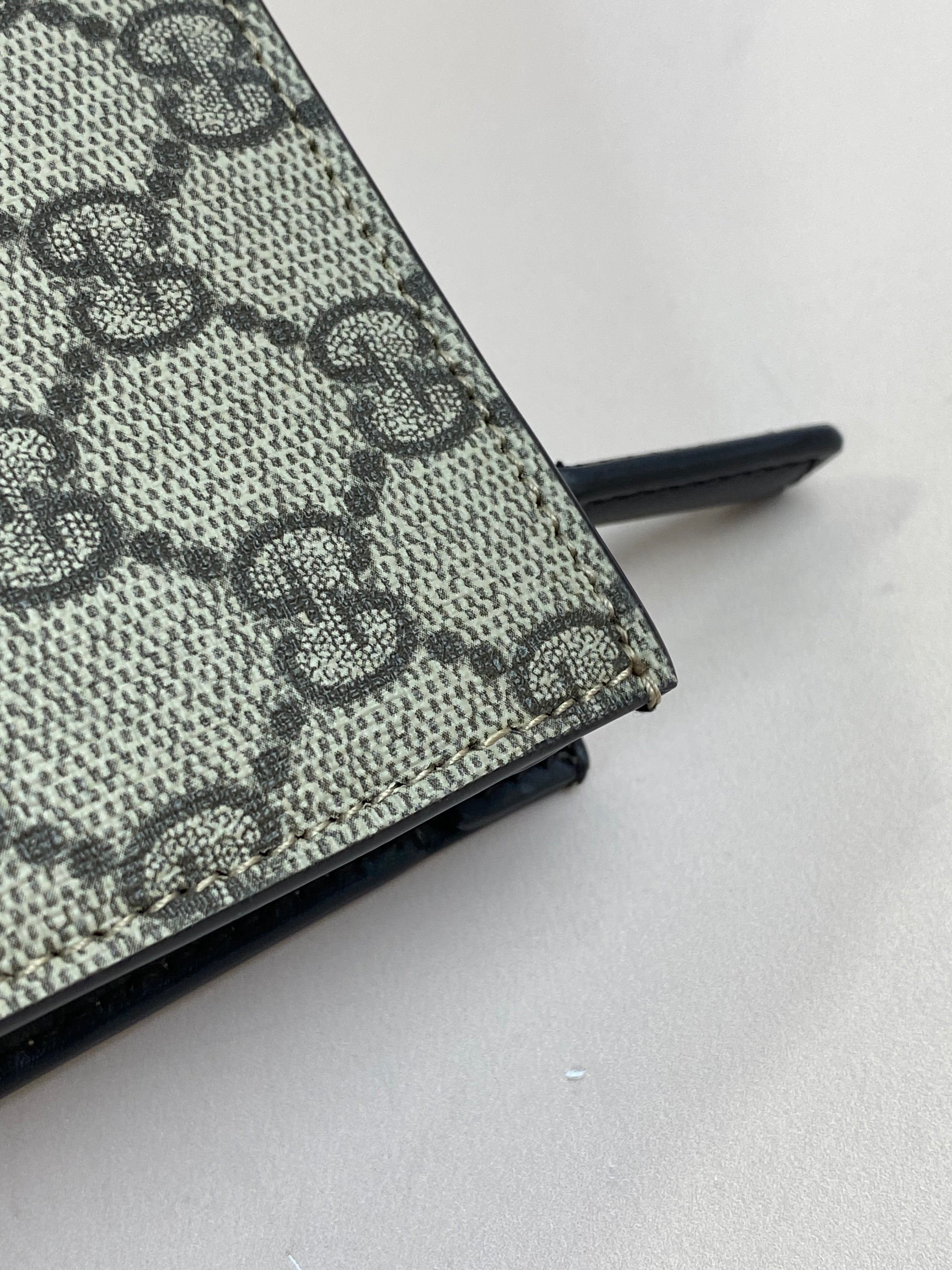 Gucci Ebony Monogram Selleria Web New Cosmetics Pouch