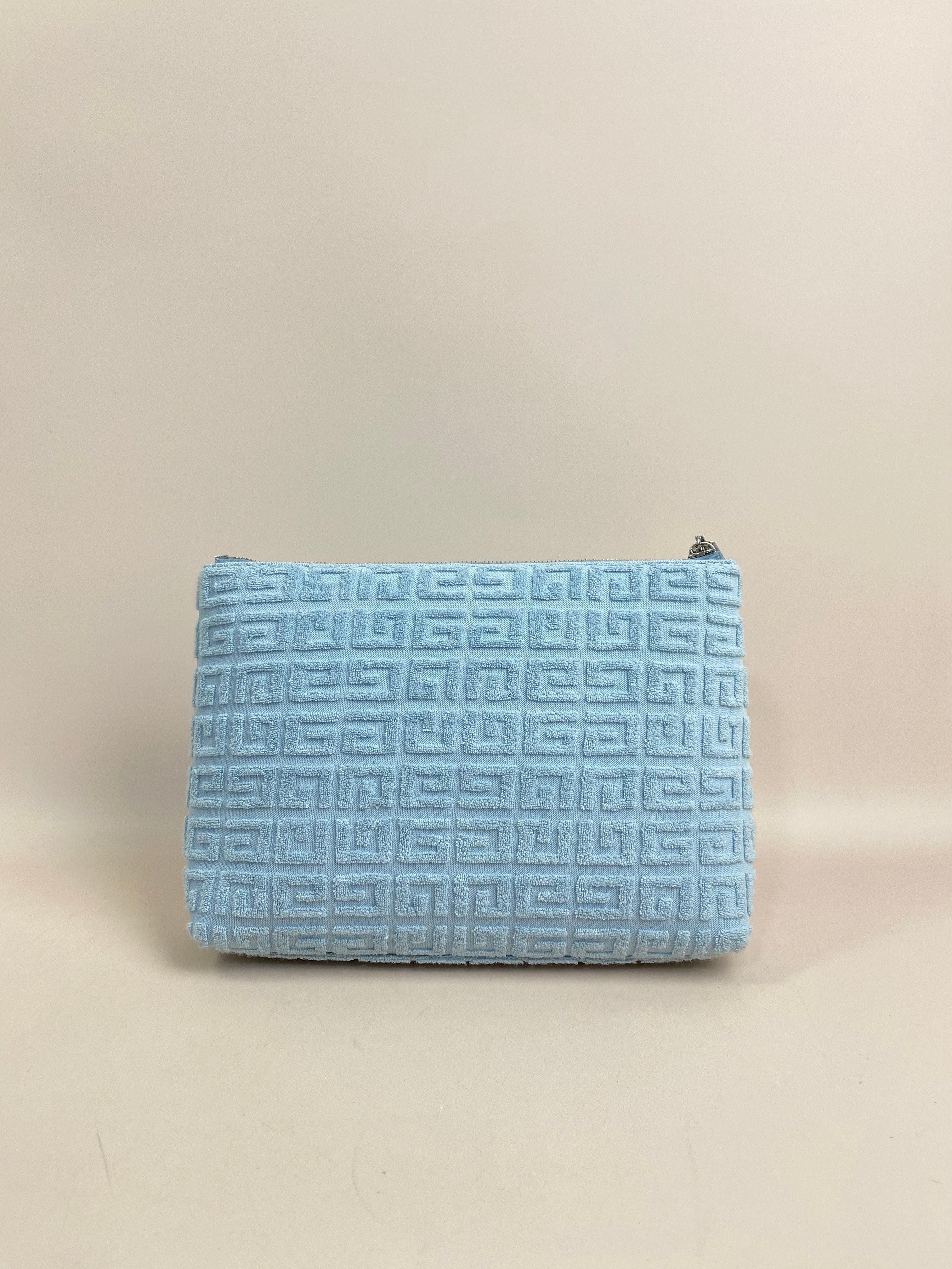 Givenchy Blue Travel Plage 4g Terry Pouch