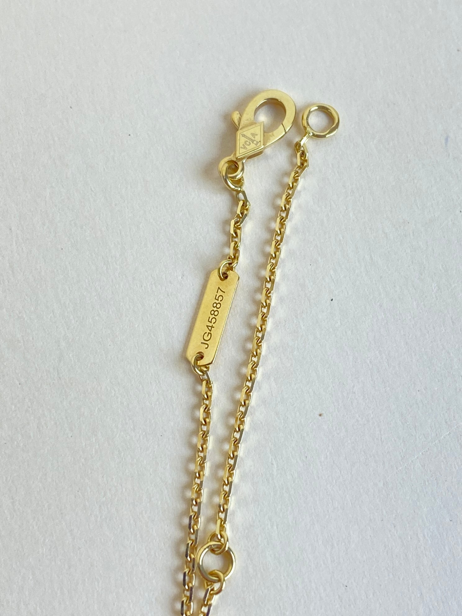 Van Cleef & Arpels 18K Yellow Gold Vintage Alhambra Pendant Small Necklace
