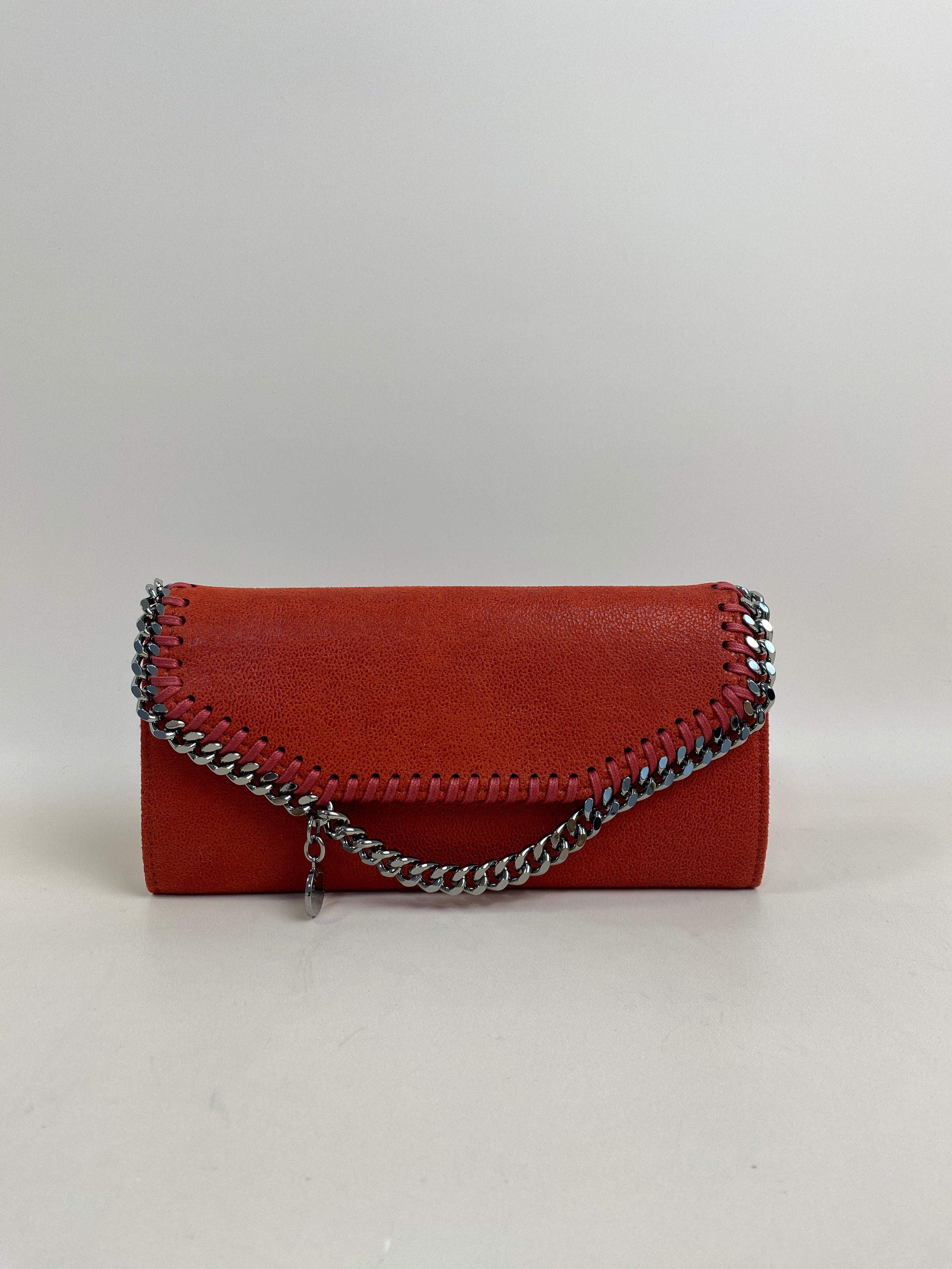 Stella Mccartney Red Falabella Long Wallet