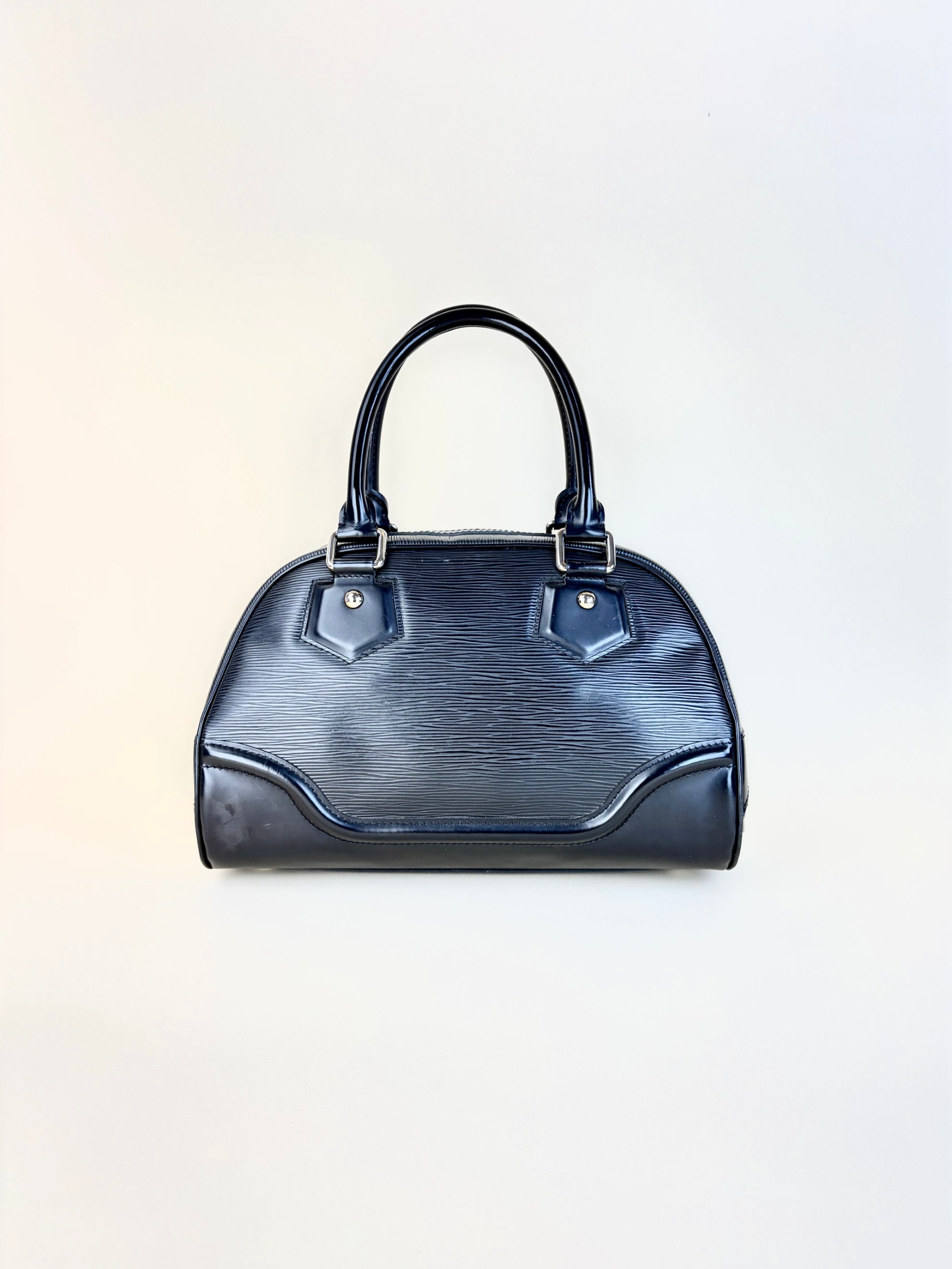Louis Vuitton Black Epi leather Montaigne pm bag