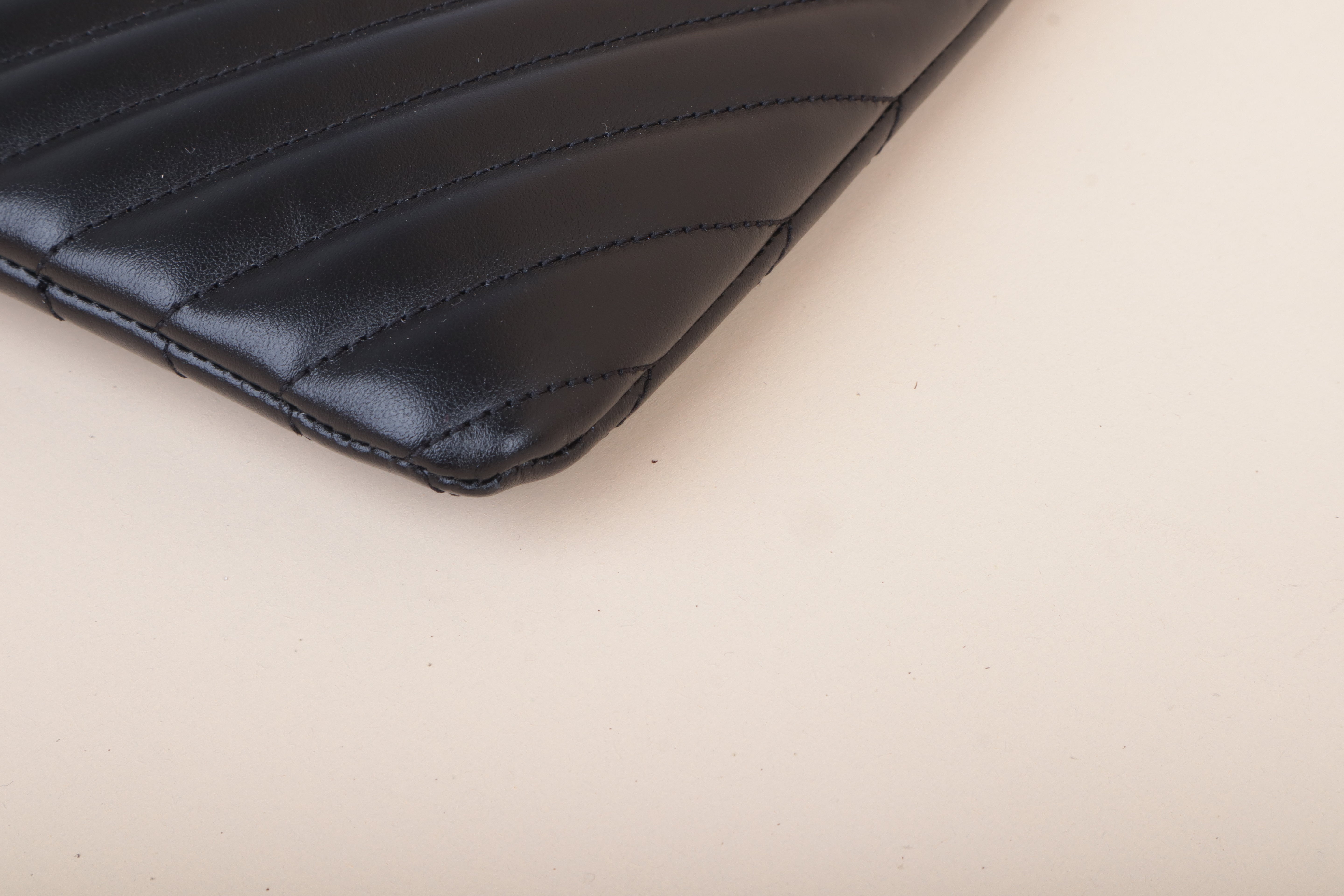 YSL Black Cassandra A5 Pouch