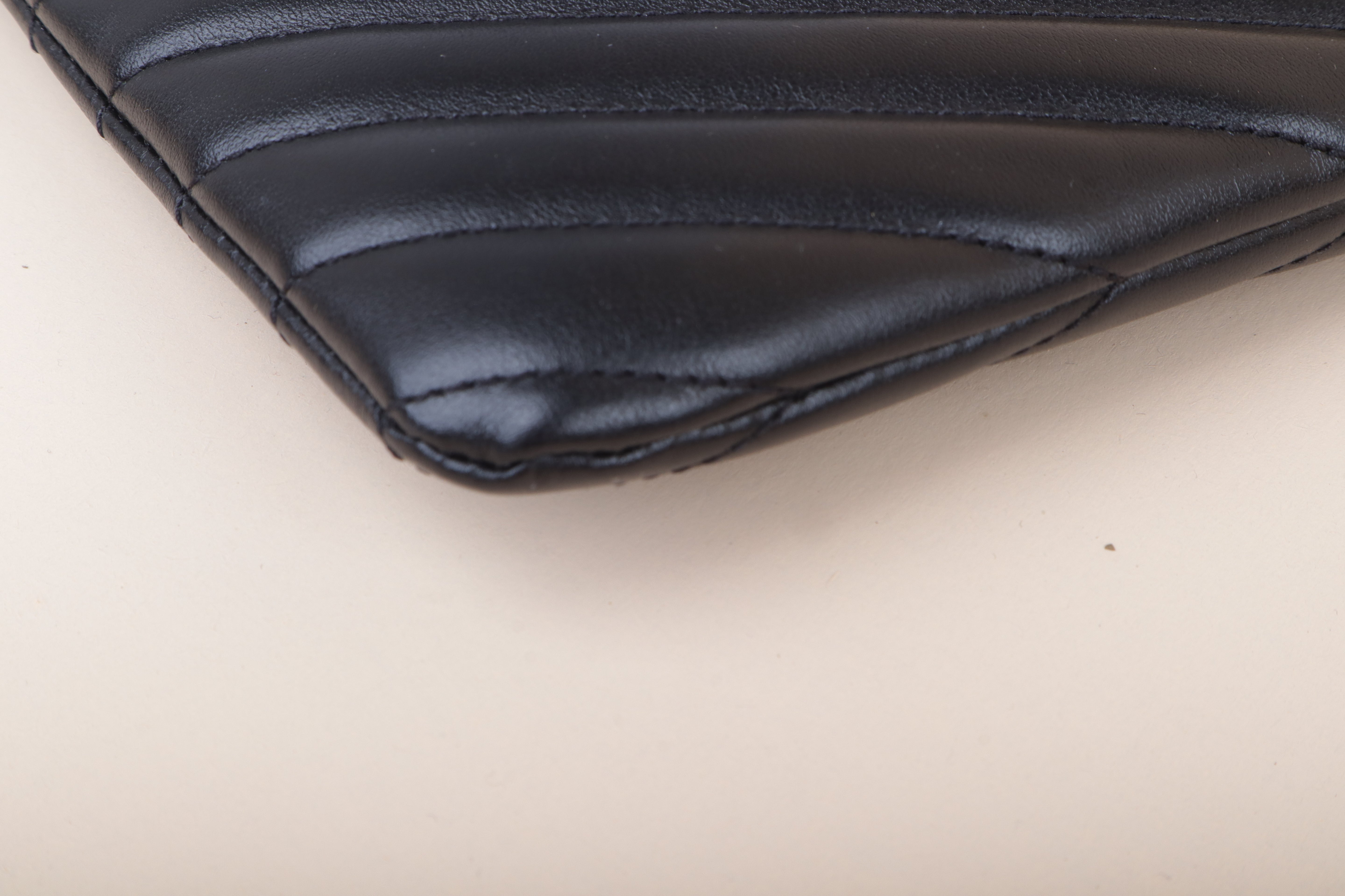 YSL Black Cassandra A5 Pouch