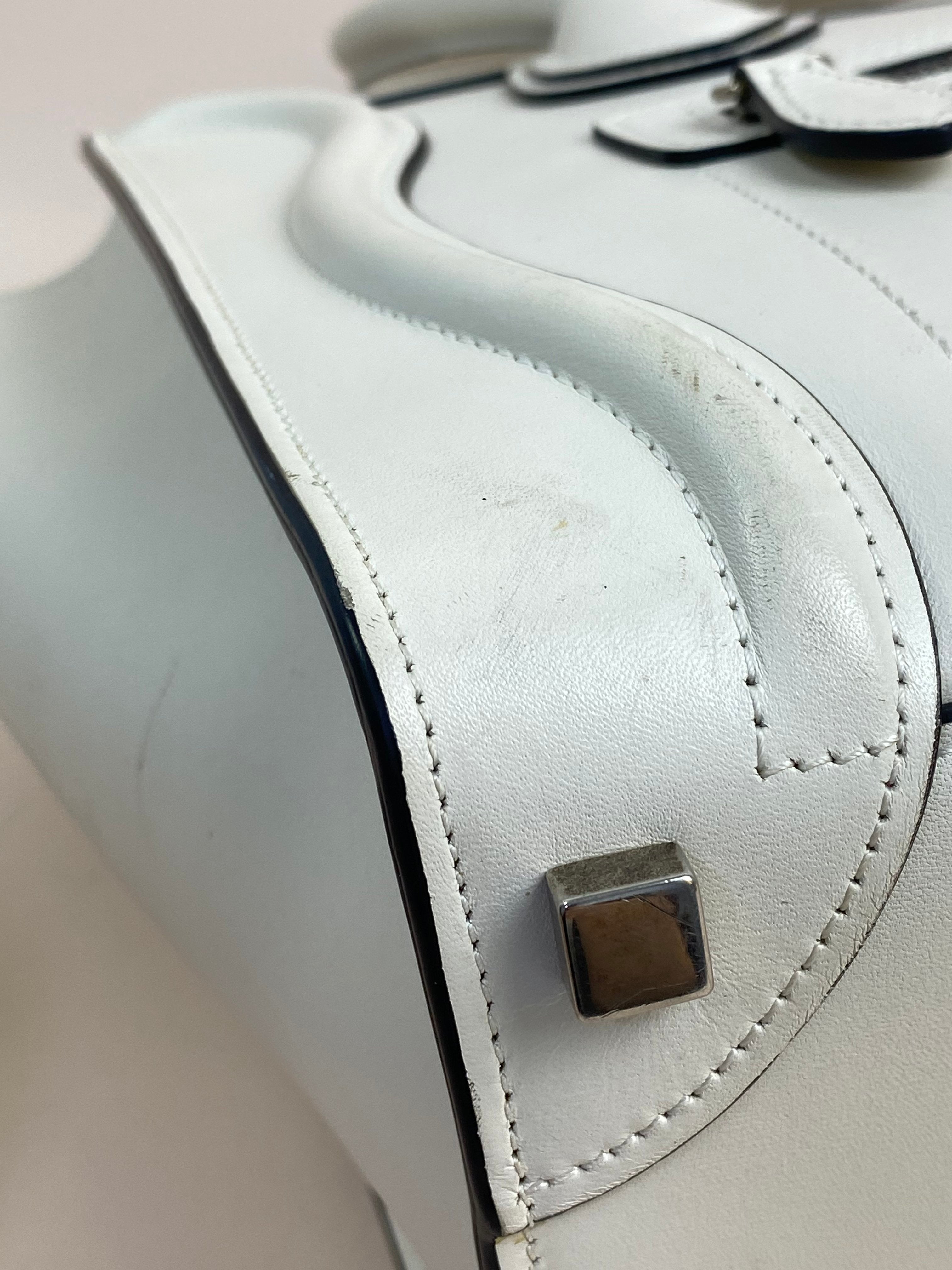 Celine Off White Micro Luggage Tote Bag