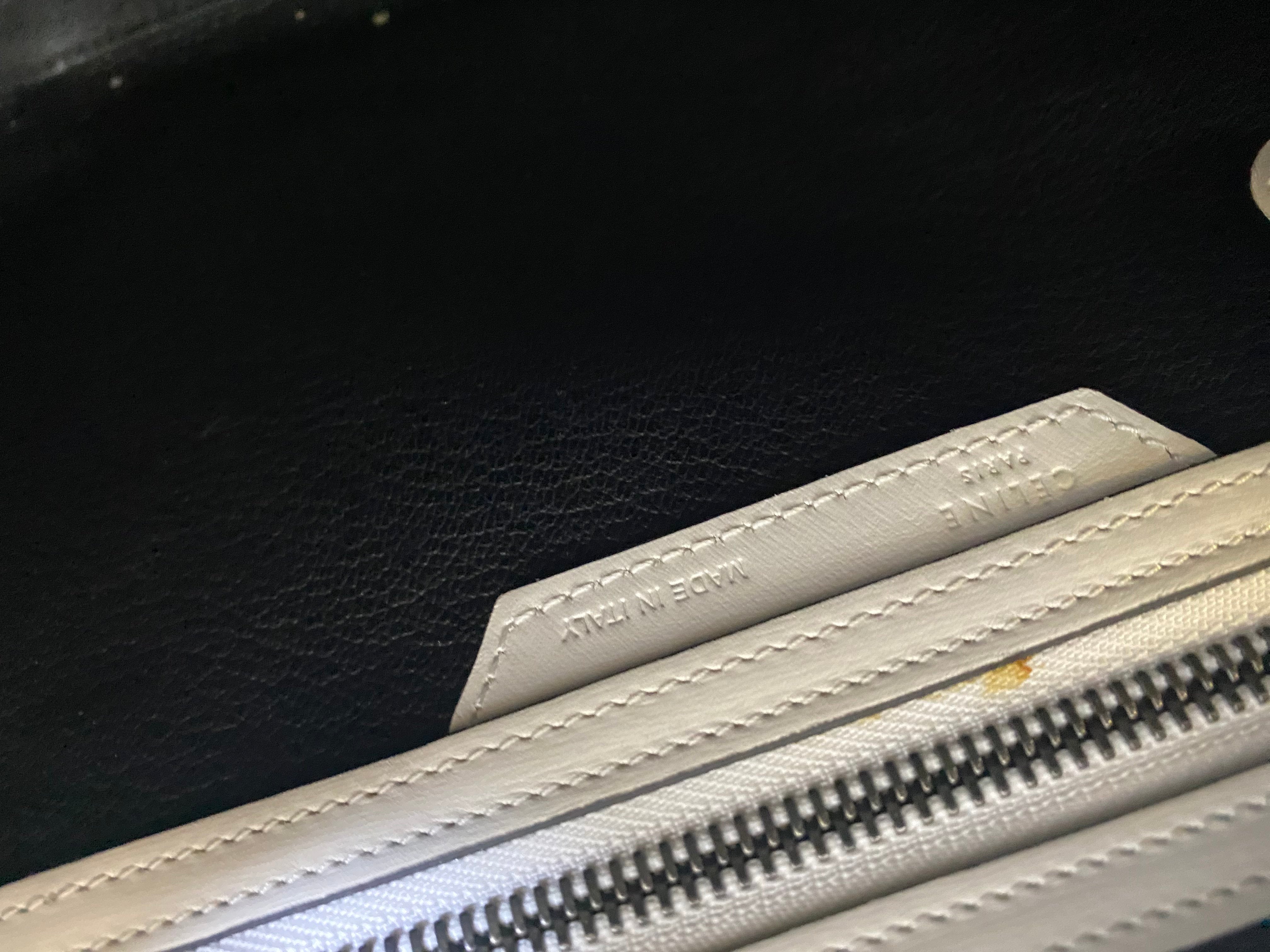 Celine Off White Micro Luggage Tote Bag