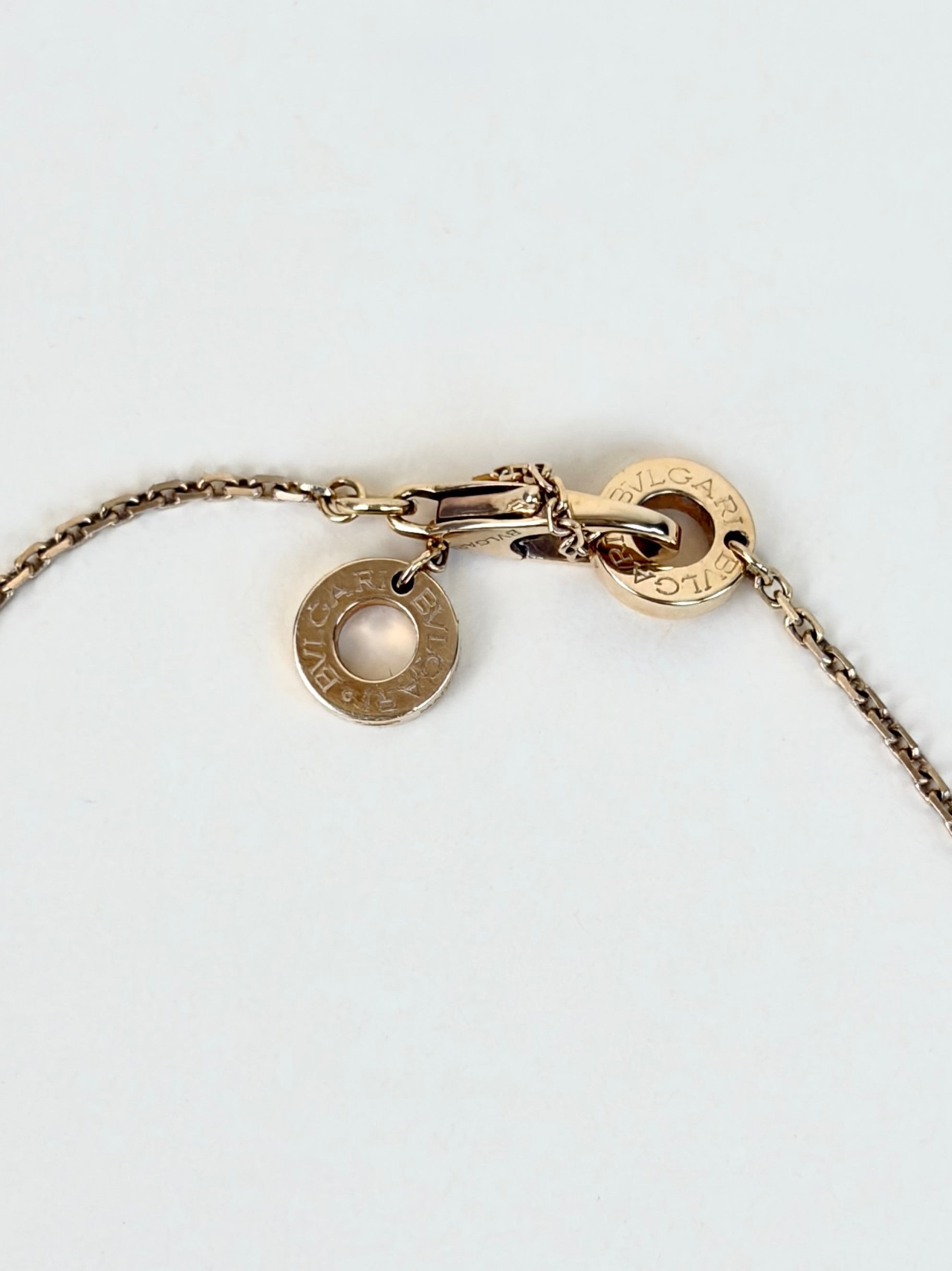 Bvlgari 18K Rose Gold with turquoise Divas’ Dream Diamond Pendant Necklace