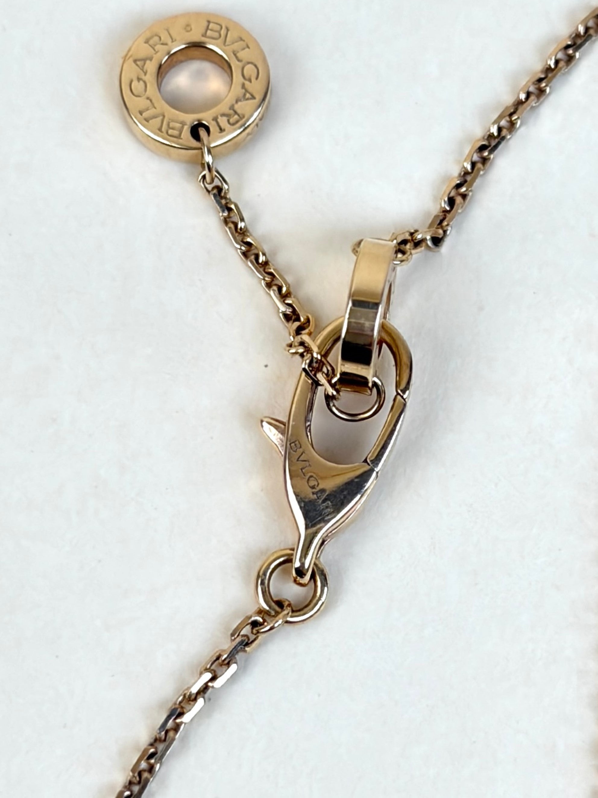 Bvlgari 18K Rose Gold with turquoise Divas’ Dream Diamond Pendant Necklace
