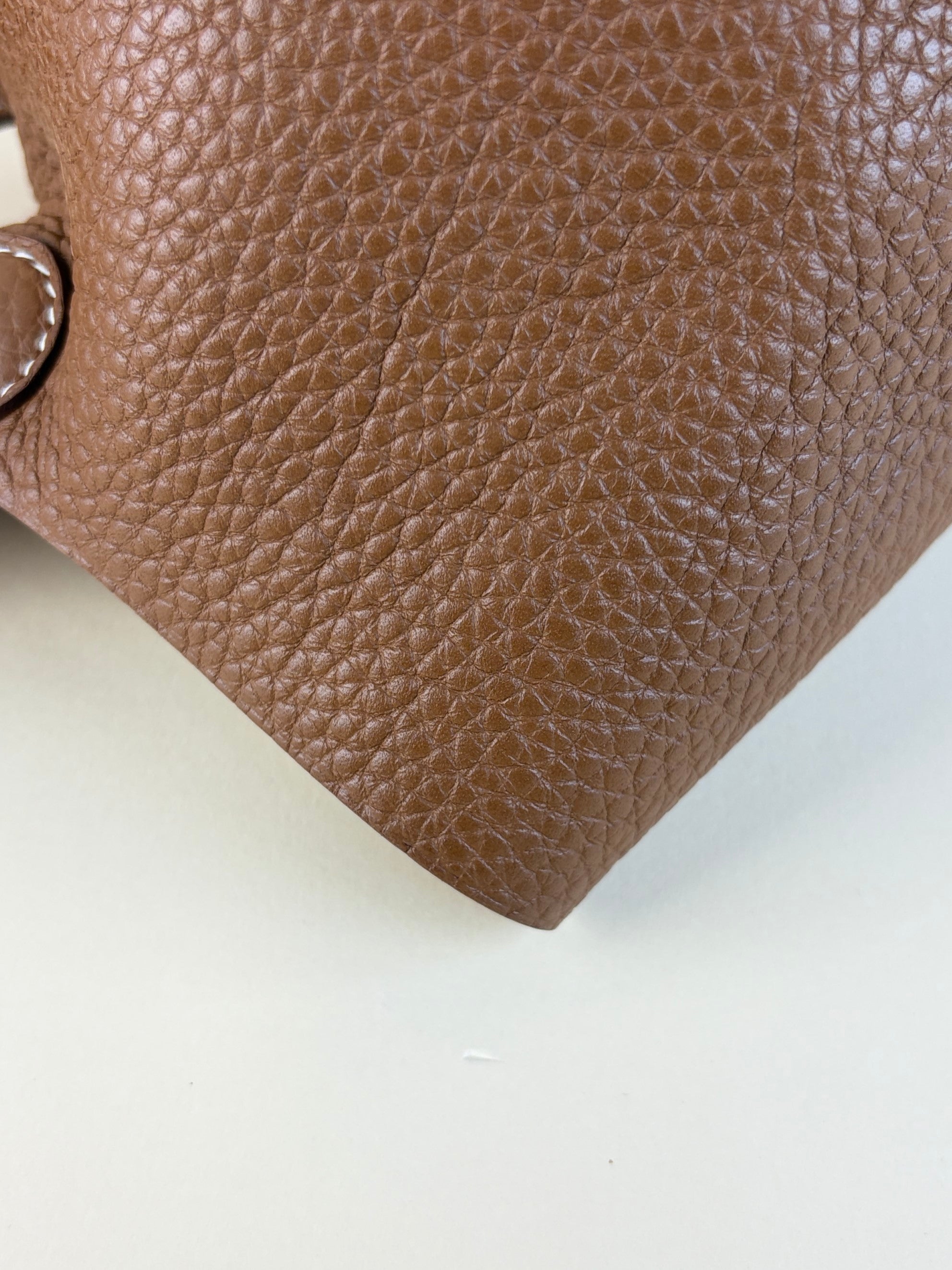 Hermes picotin 22 gold taurillon Clemence leather