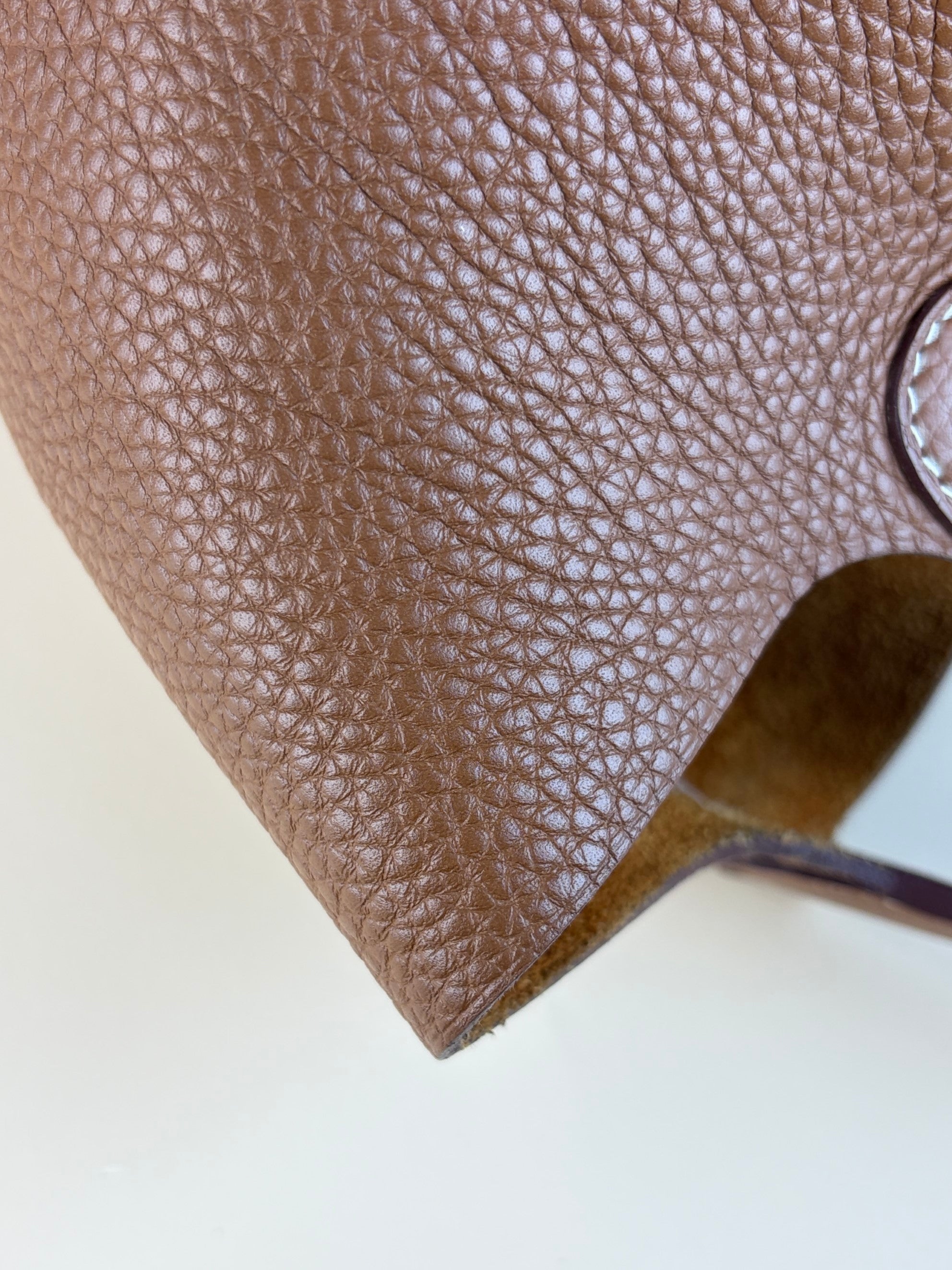 Hermes picotin 22 gold taurillon Clemence leather