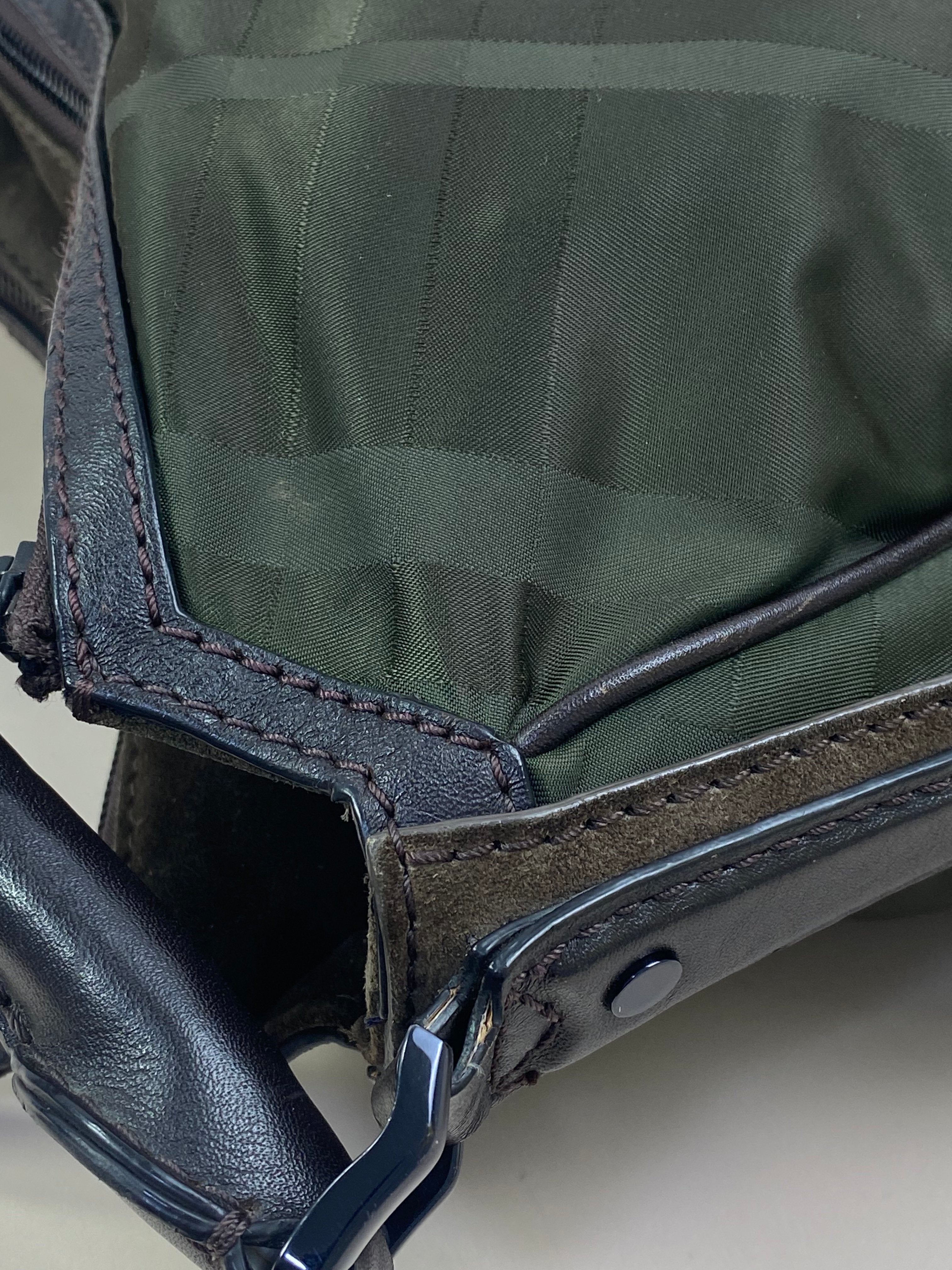 Burberry Bicolor Smoked Brooklyn Hobo Shoulder Bag