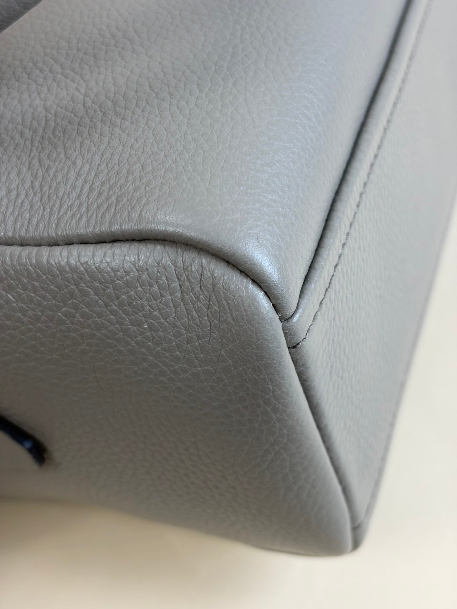 PRADA Baulletto grey leather