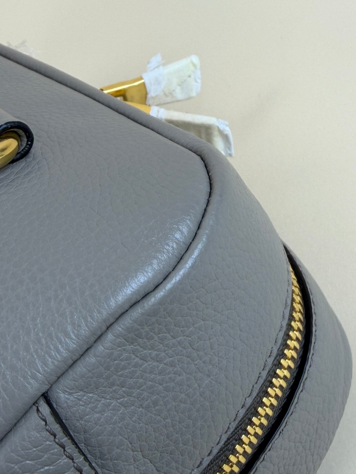 PRADA Baulletto grey leather