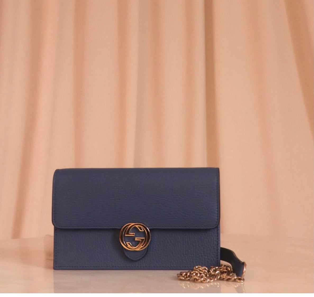 Gucci Blue Interlocking WOC