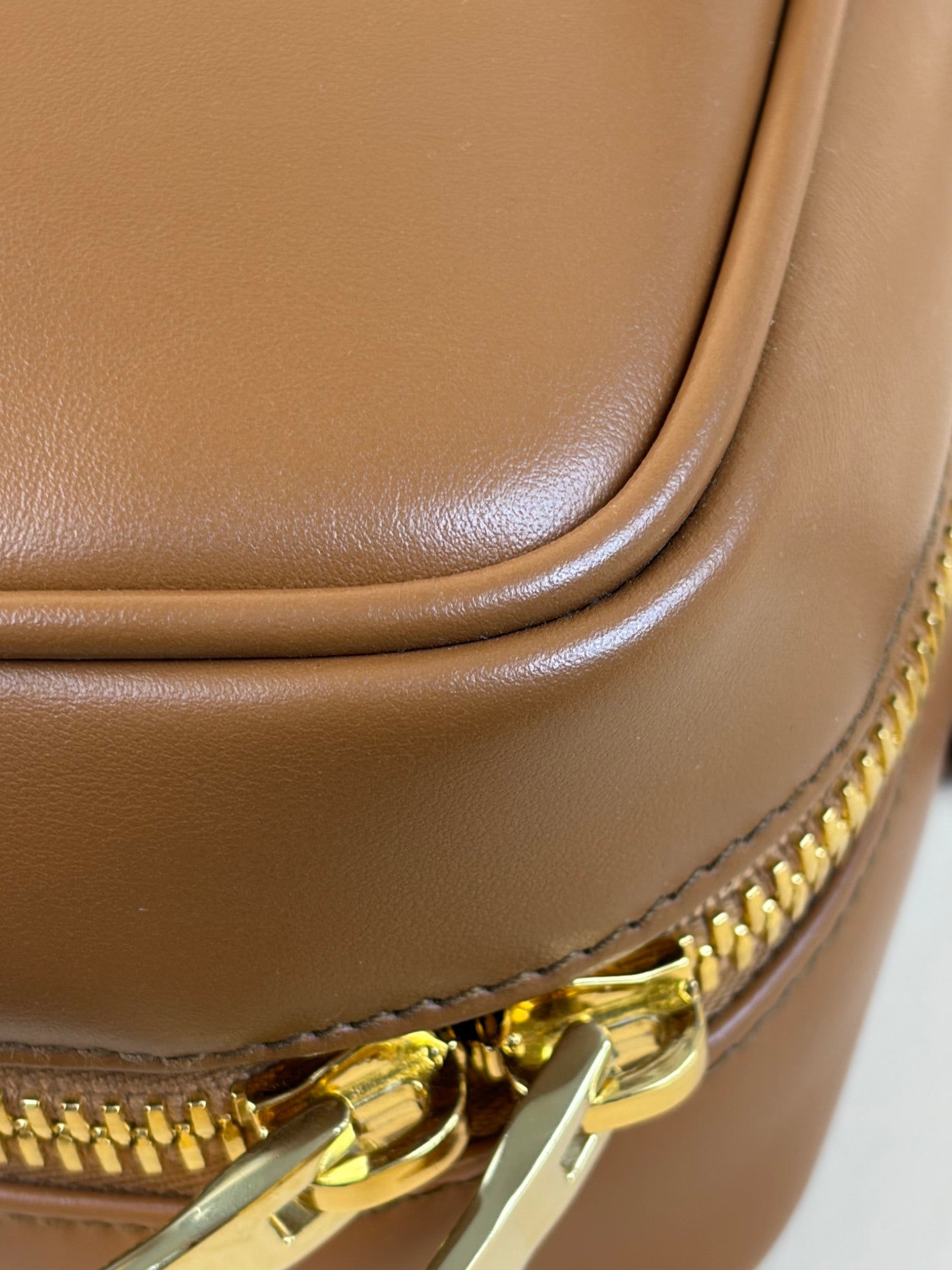 Miu Miu Cognac large Arcadie Soft Padded Bag