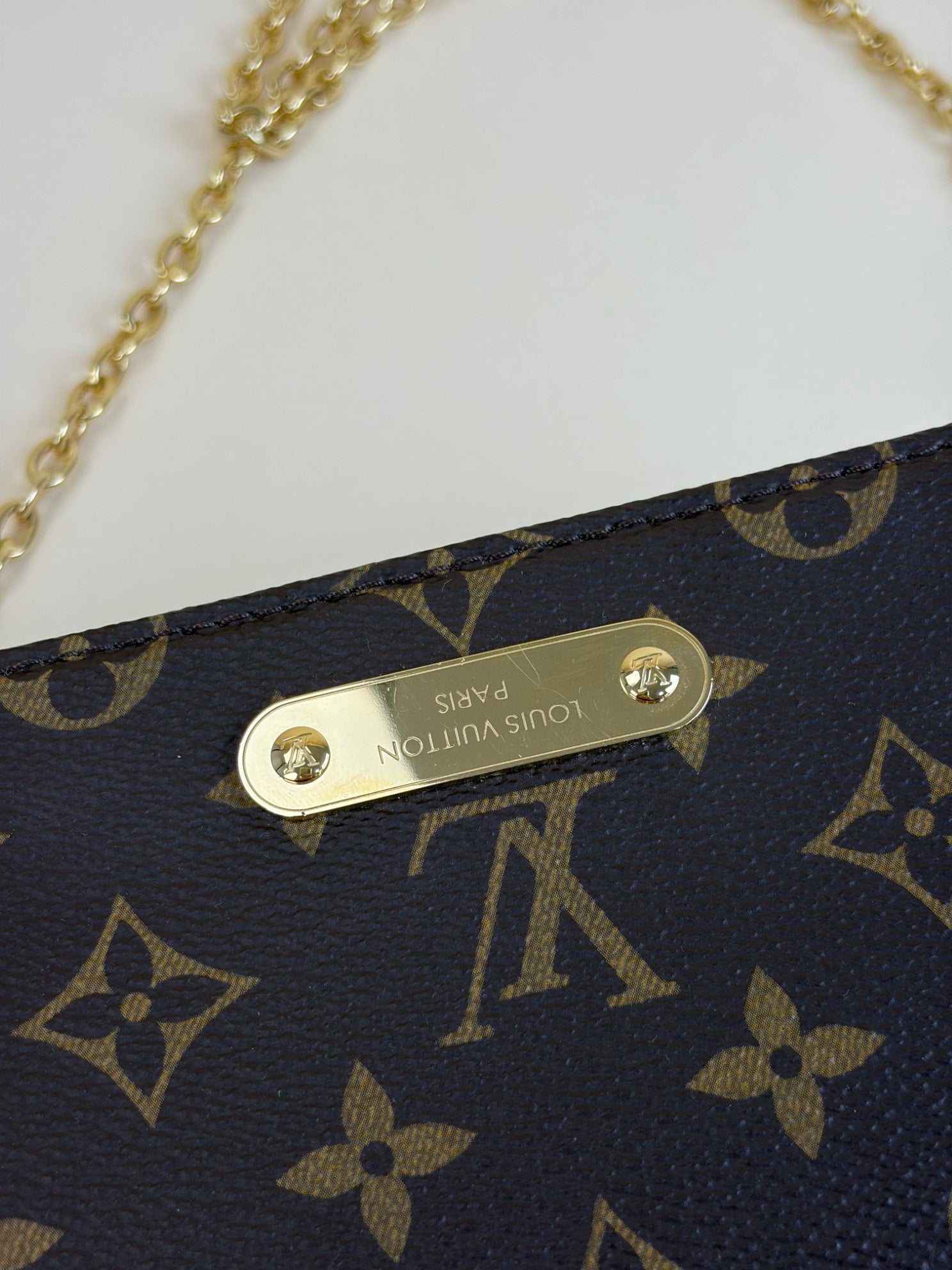Louis Vuitton lily monogram wallet on chain