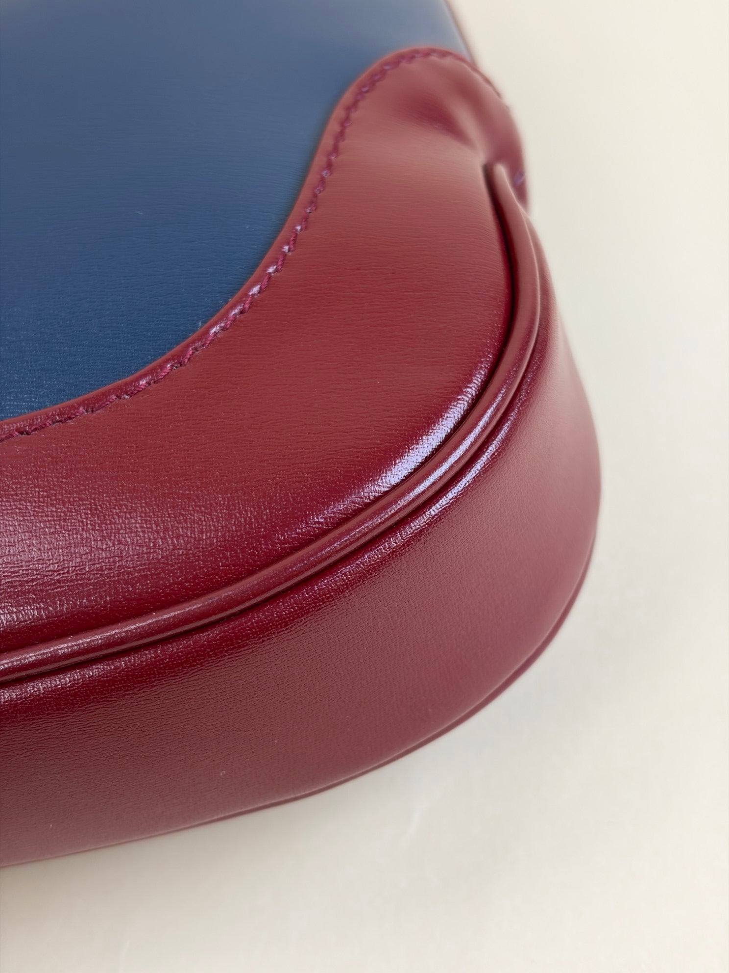 Gucci blue/cherry red Bicolor Jackie 1961 Hobo Bag