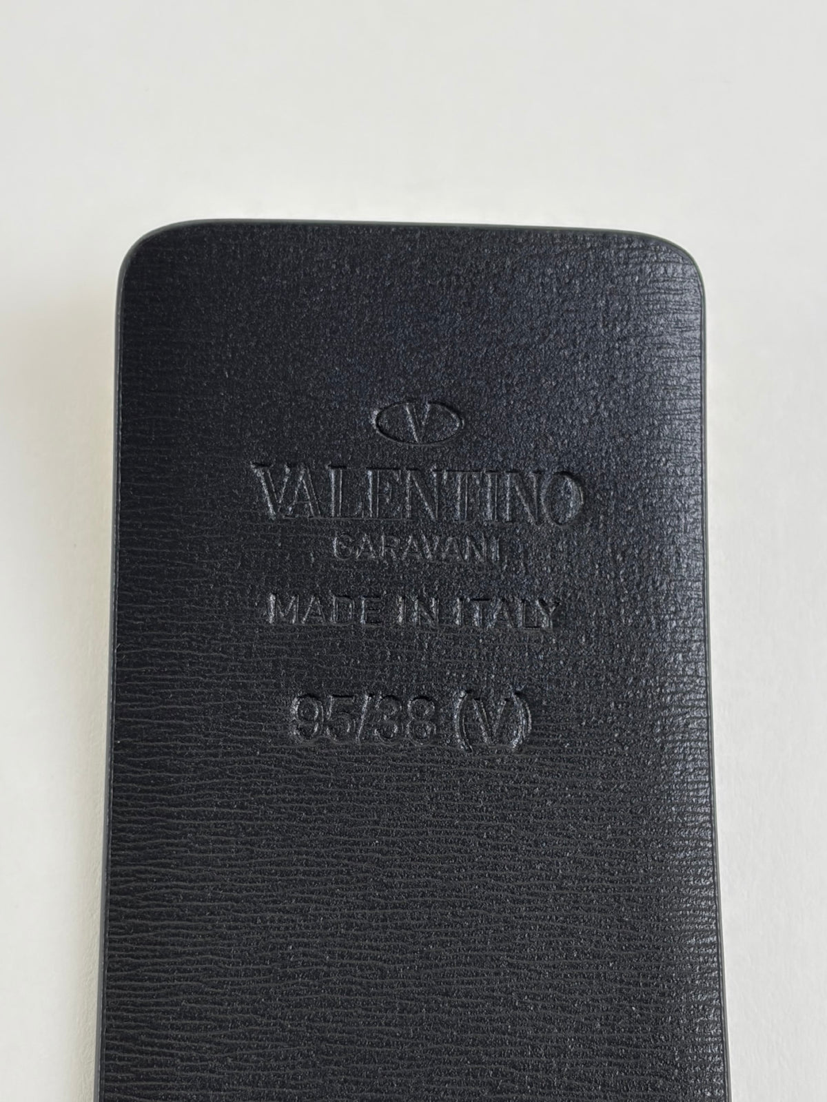 Valentino glossy calfskin one stud reversible belt 40 mm