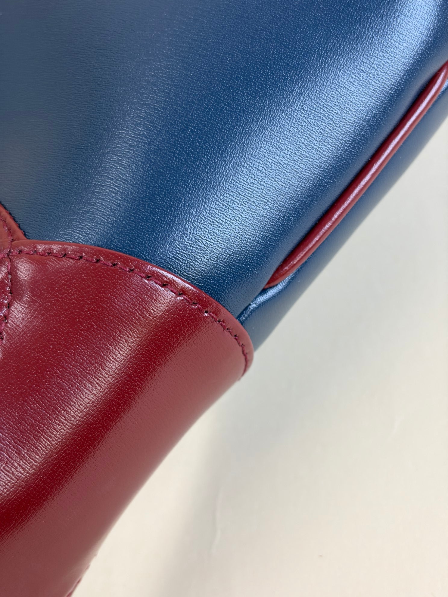Gucci blue/cherry red Bicolor Jackie 1961 Hobo Bag