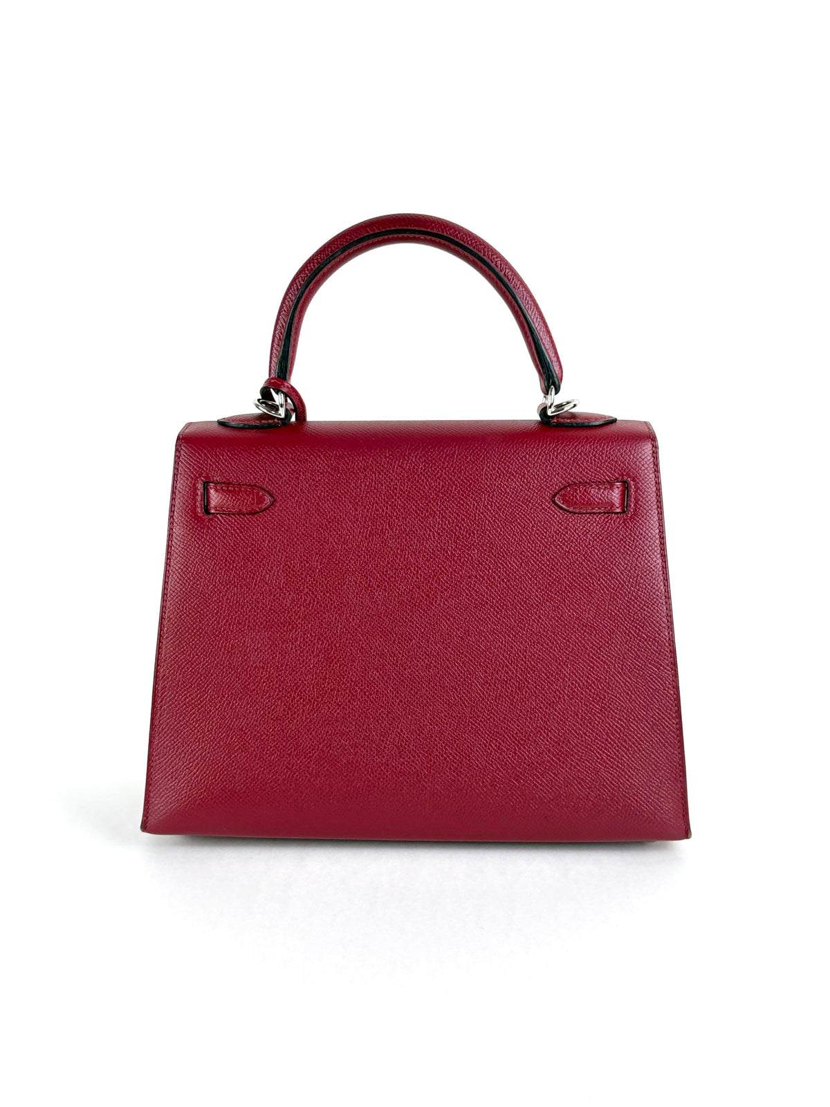 HERMES Kelly Sellier 25 epsom rouge grenat