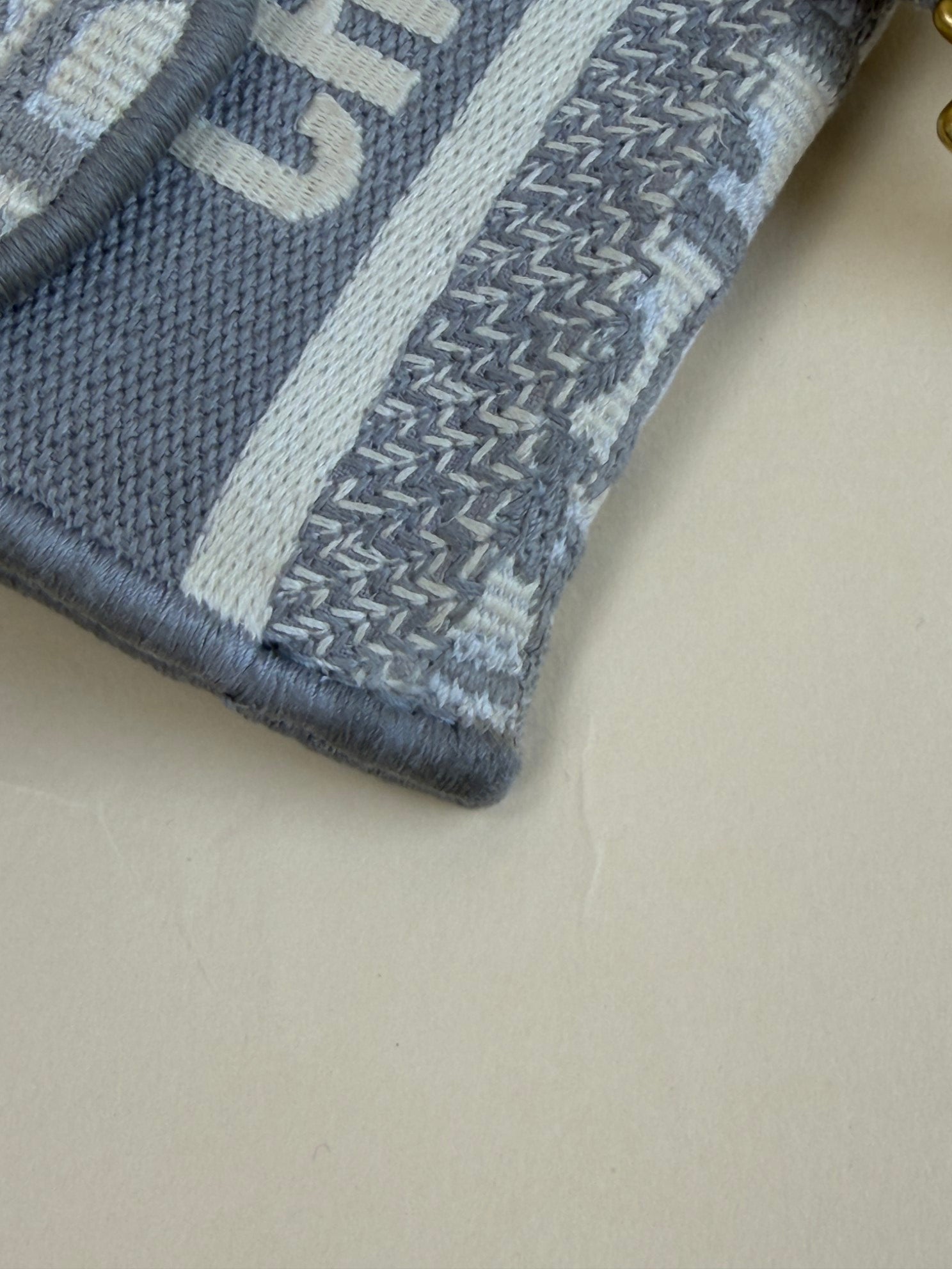 DIOR grey slim saddle pouch