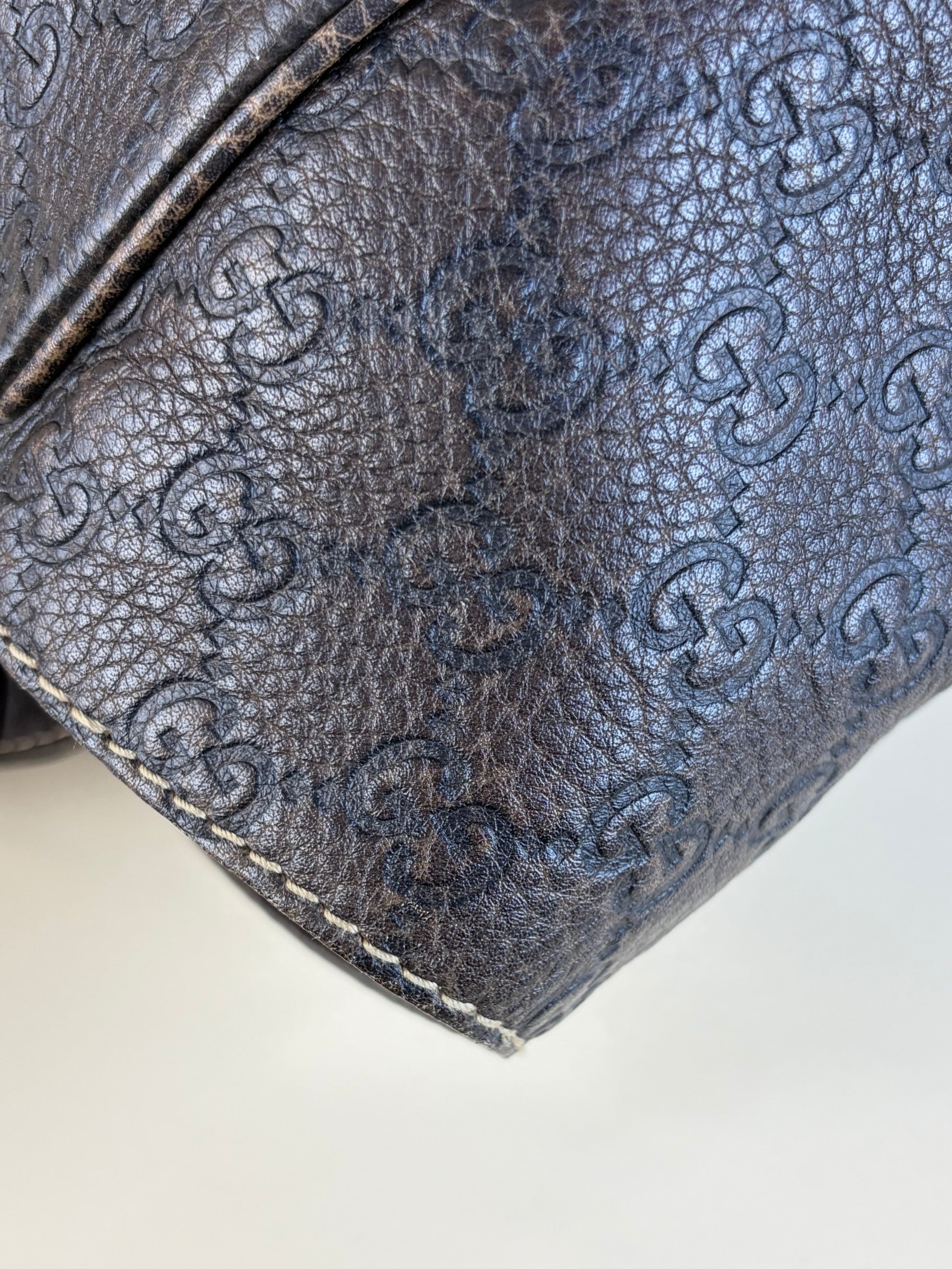 Gucci Brown Guccissima Pelham Shoulder Bag