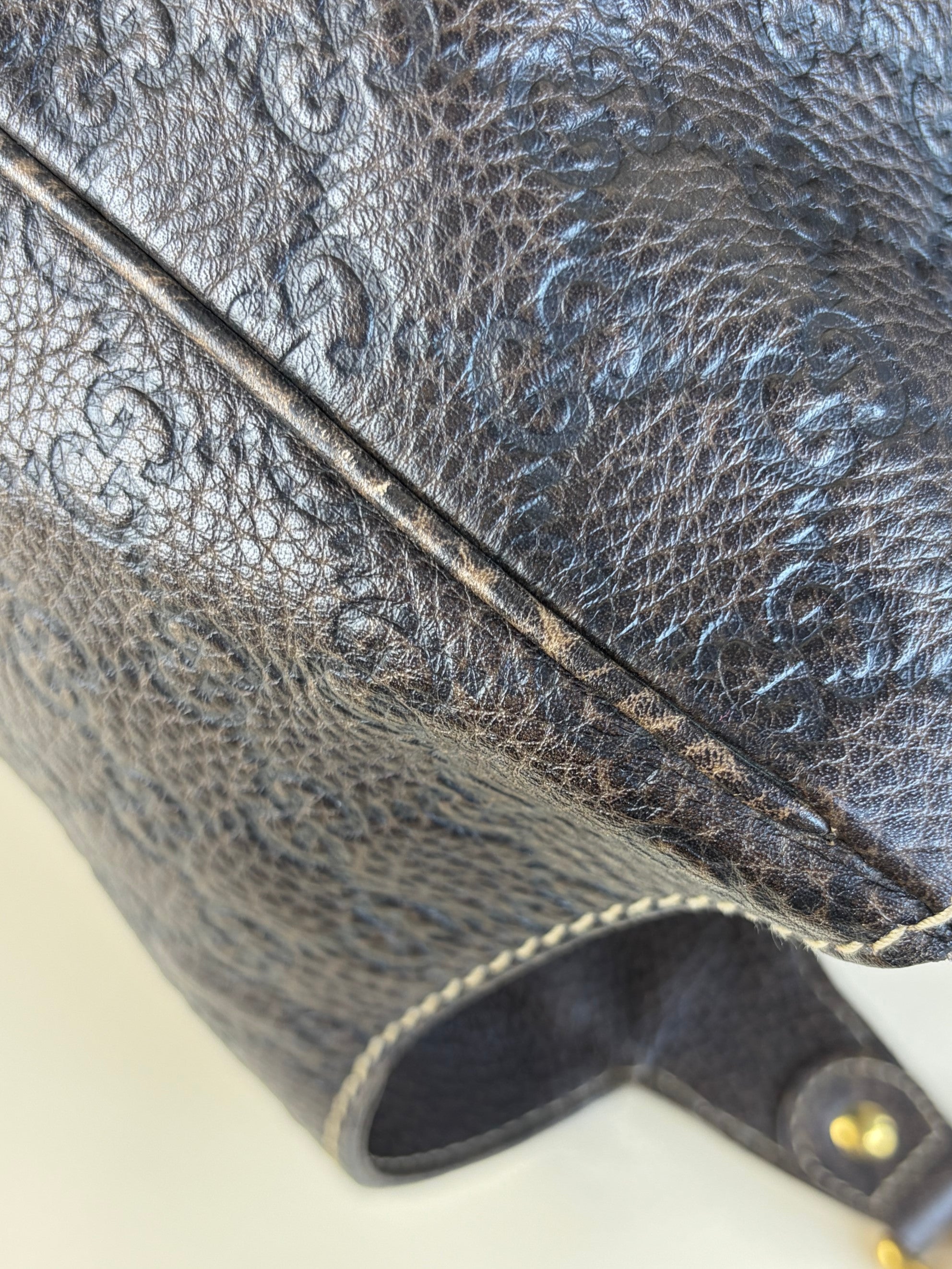 Gucci Brown Guccissima Pelham Shoulder Bag