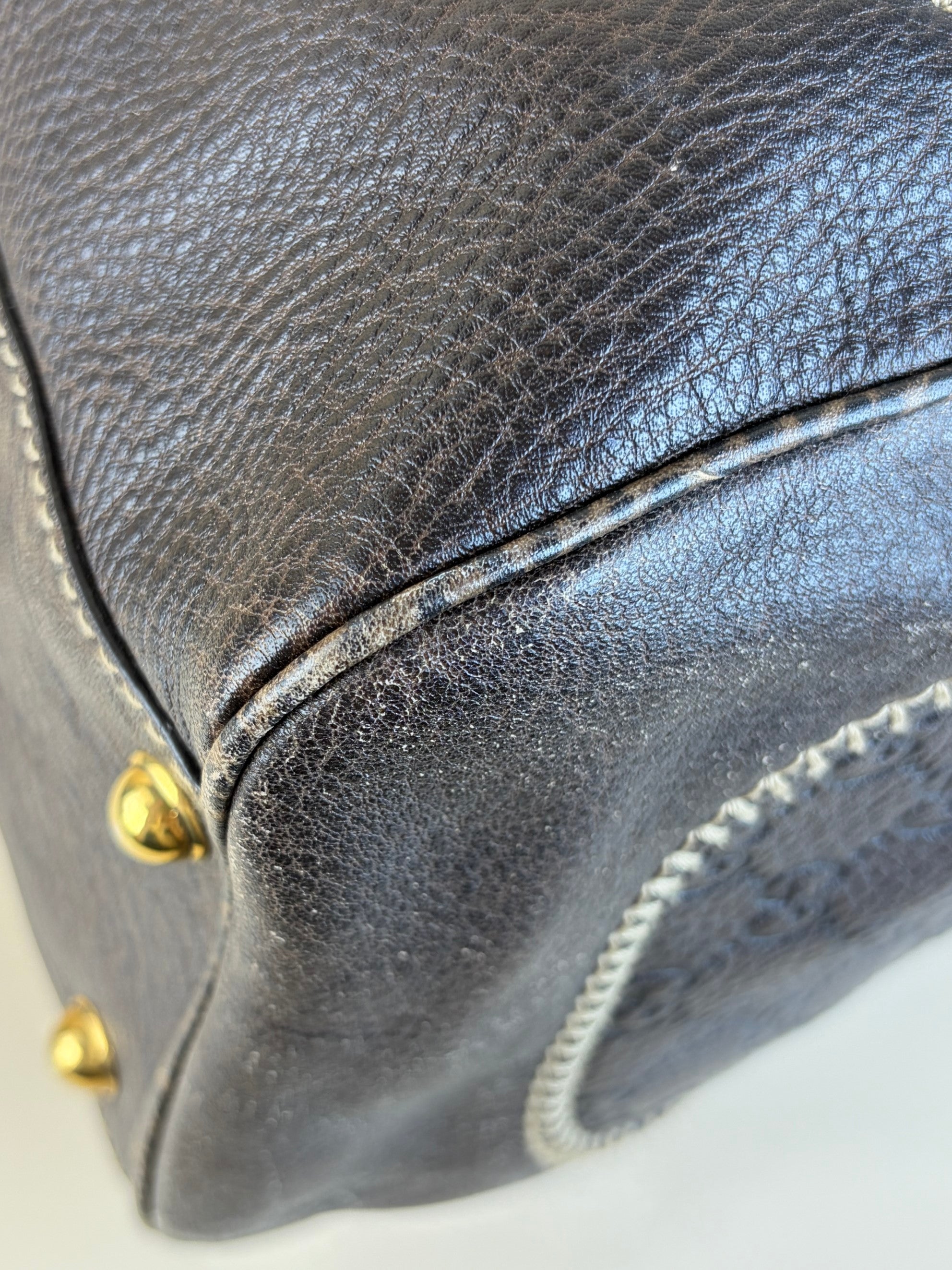 Gucci Brown Guccissima Pelham Shoulder Bag