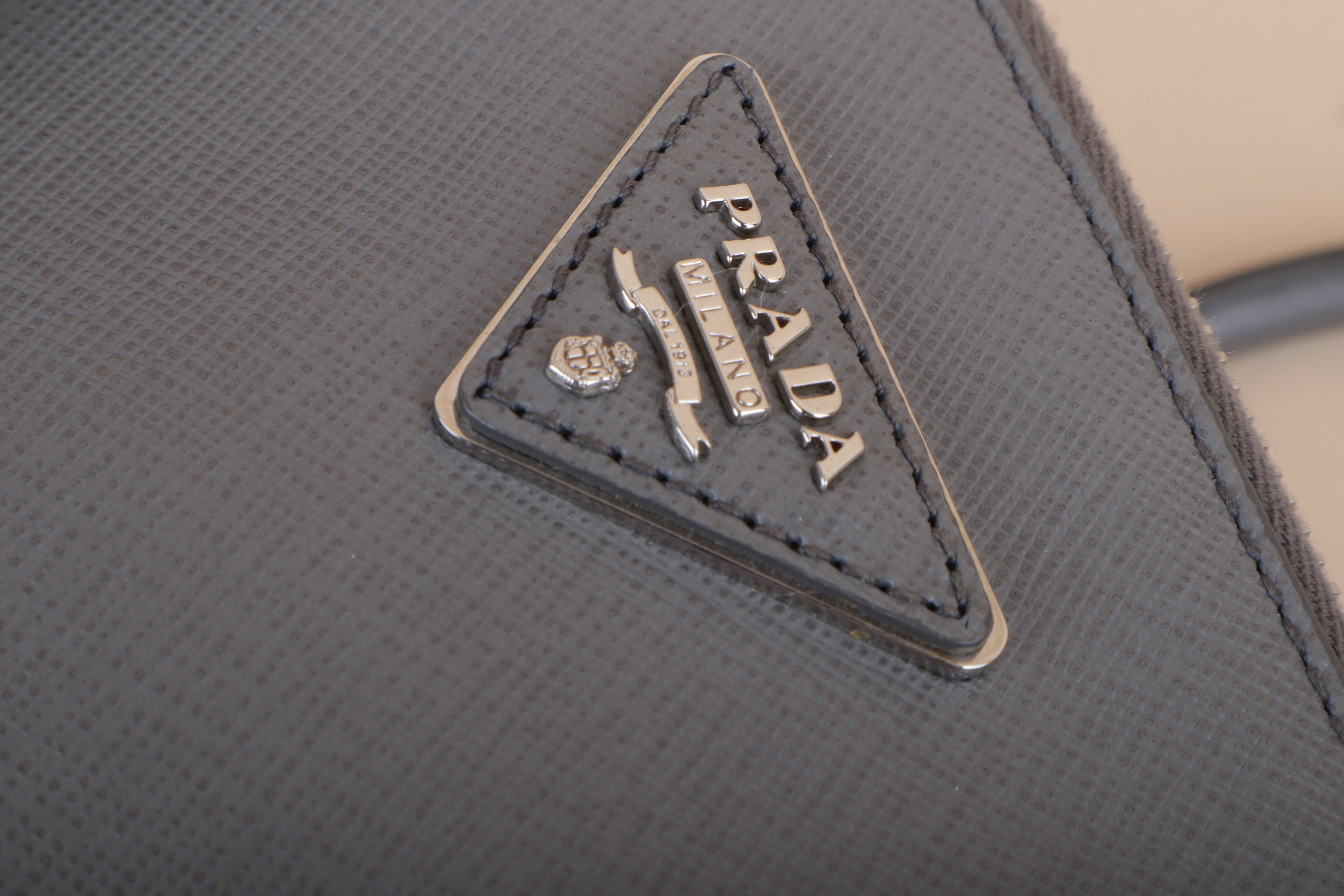 Prada gray Large Tote Bag