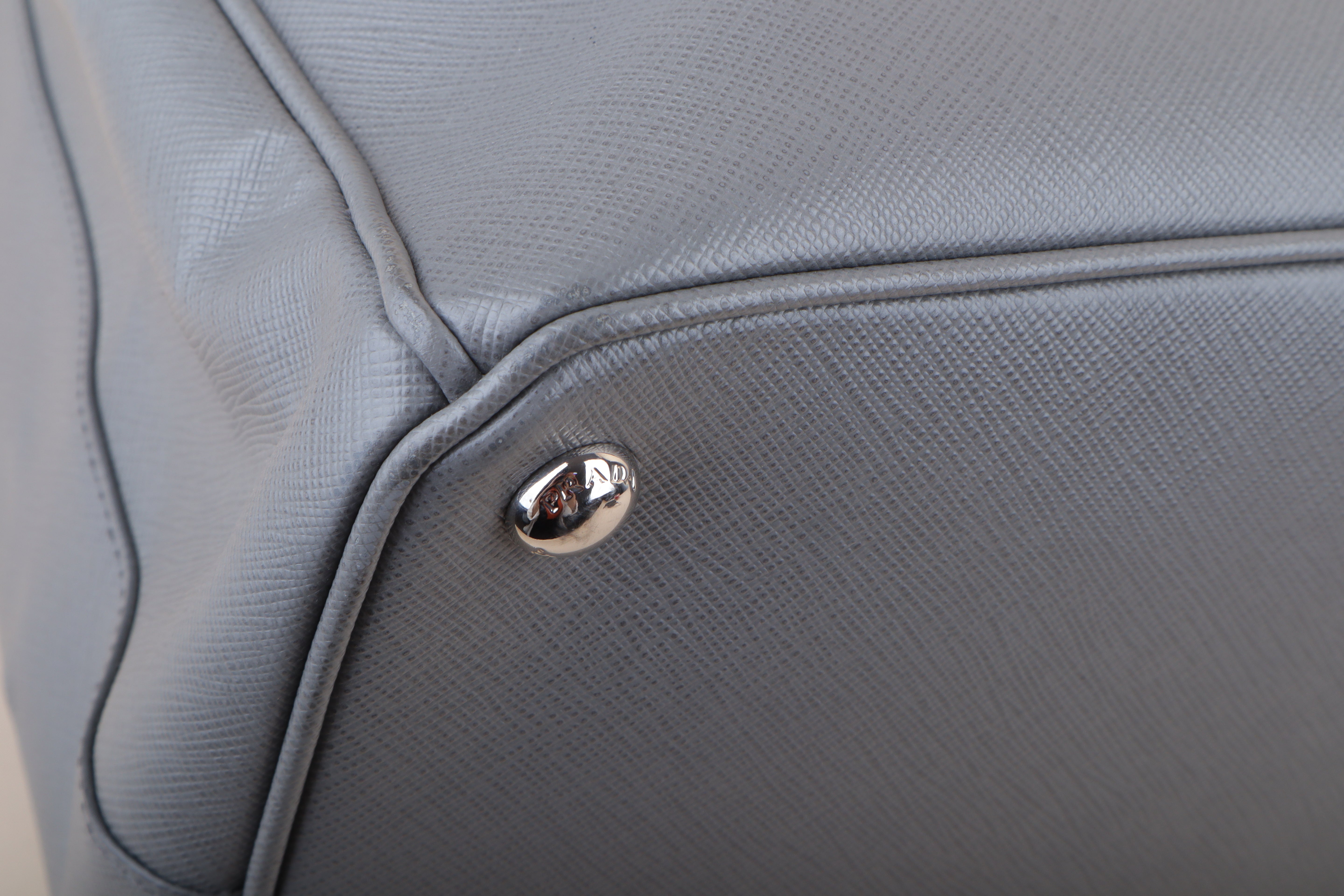 Prada gray Large Tote Bag