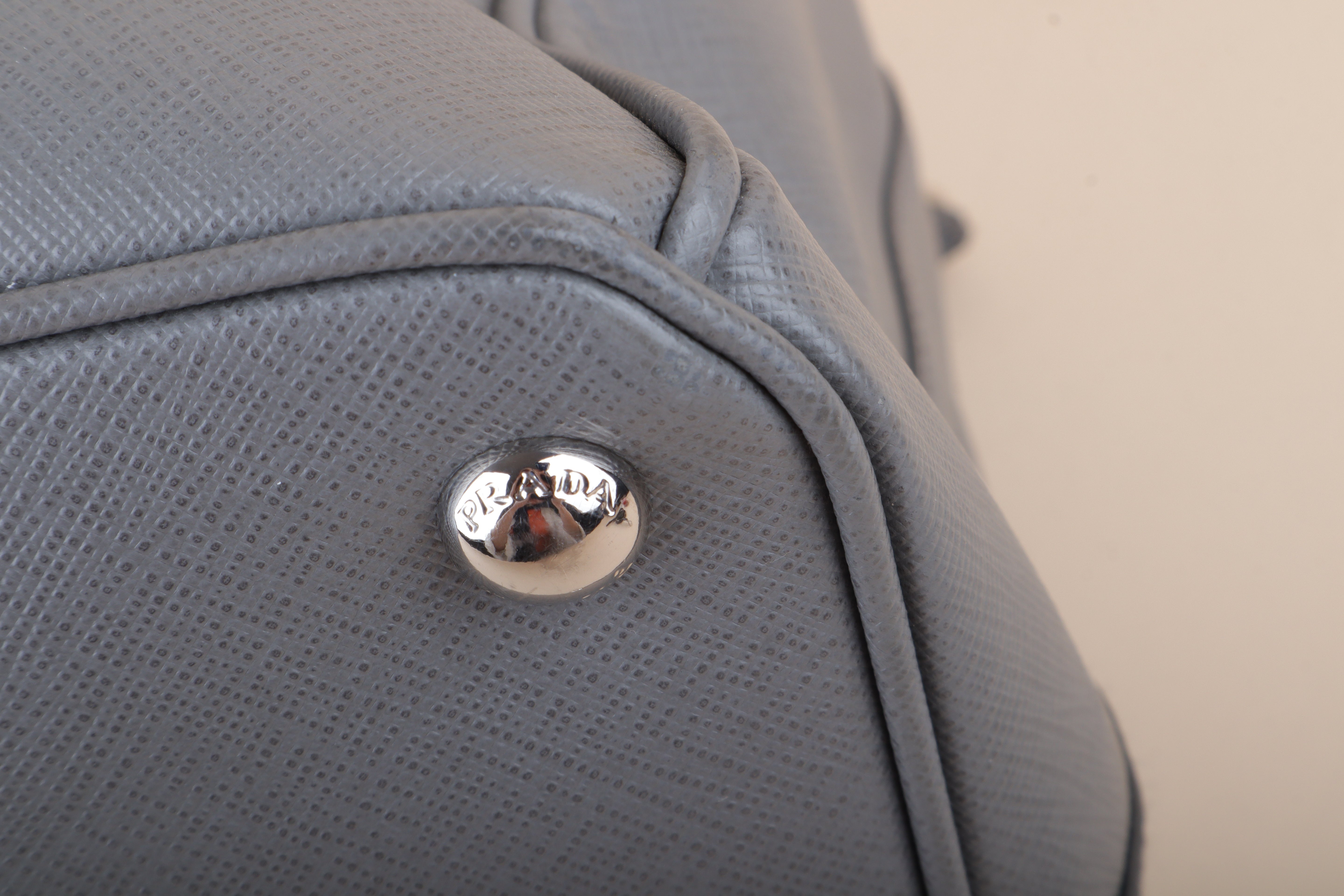 Prada gray Large Tote Bag