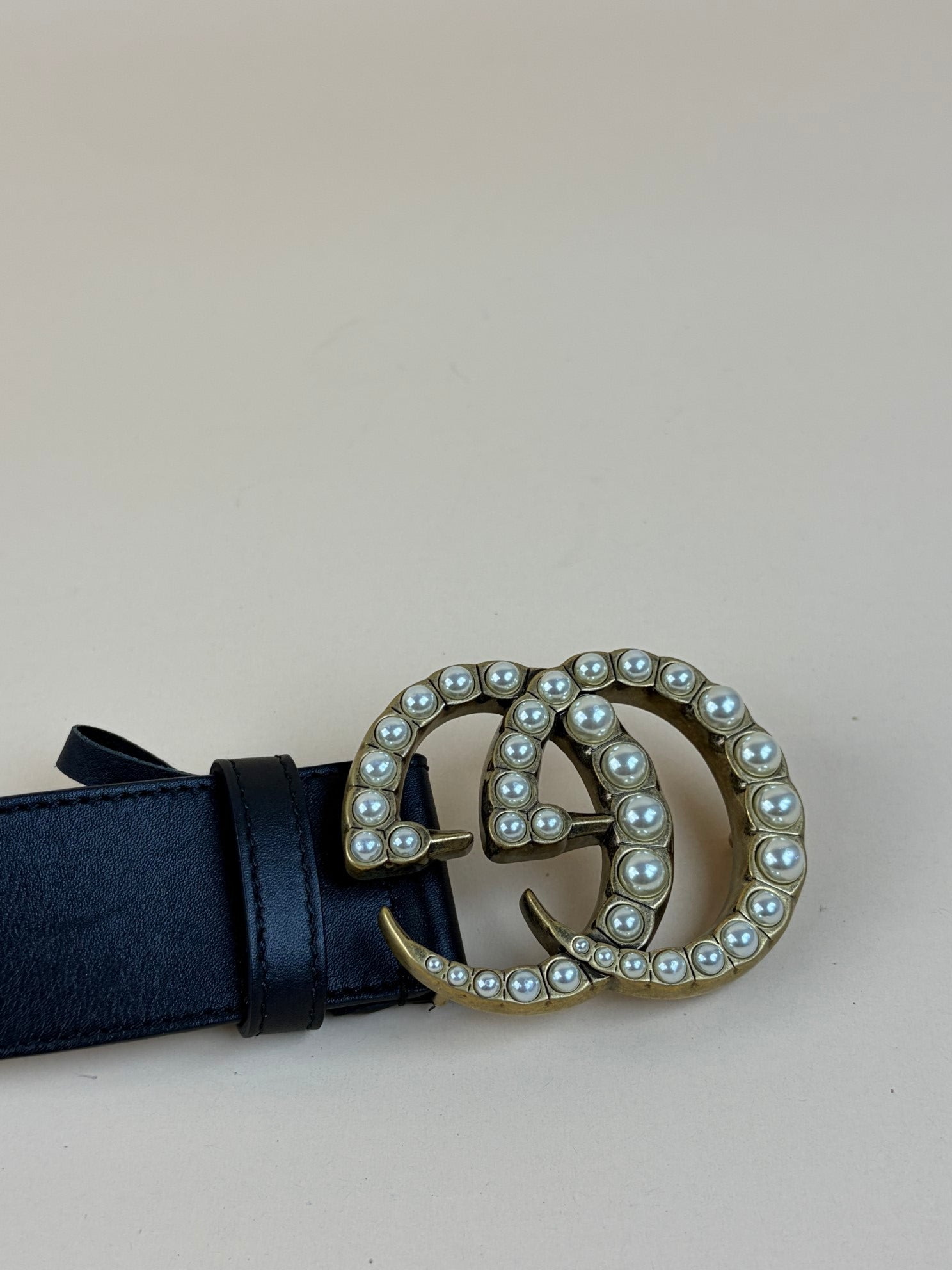 Gucci Black Double G Pearl BLACK