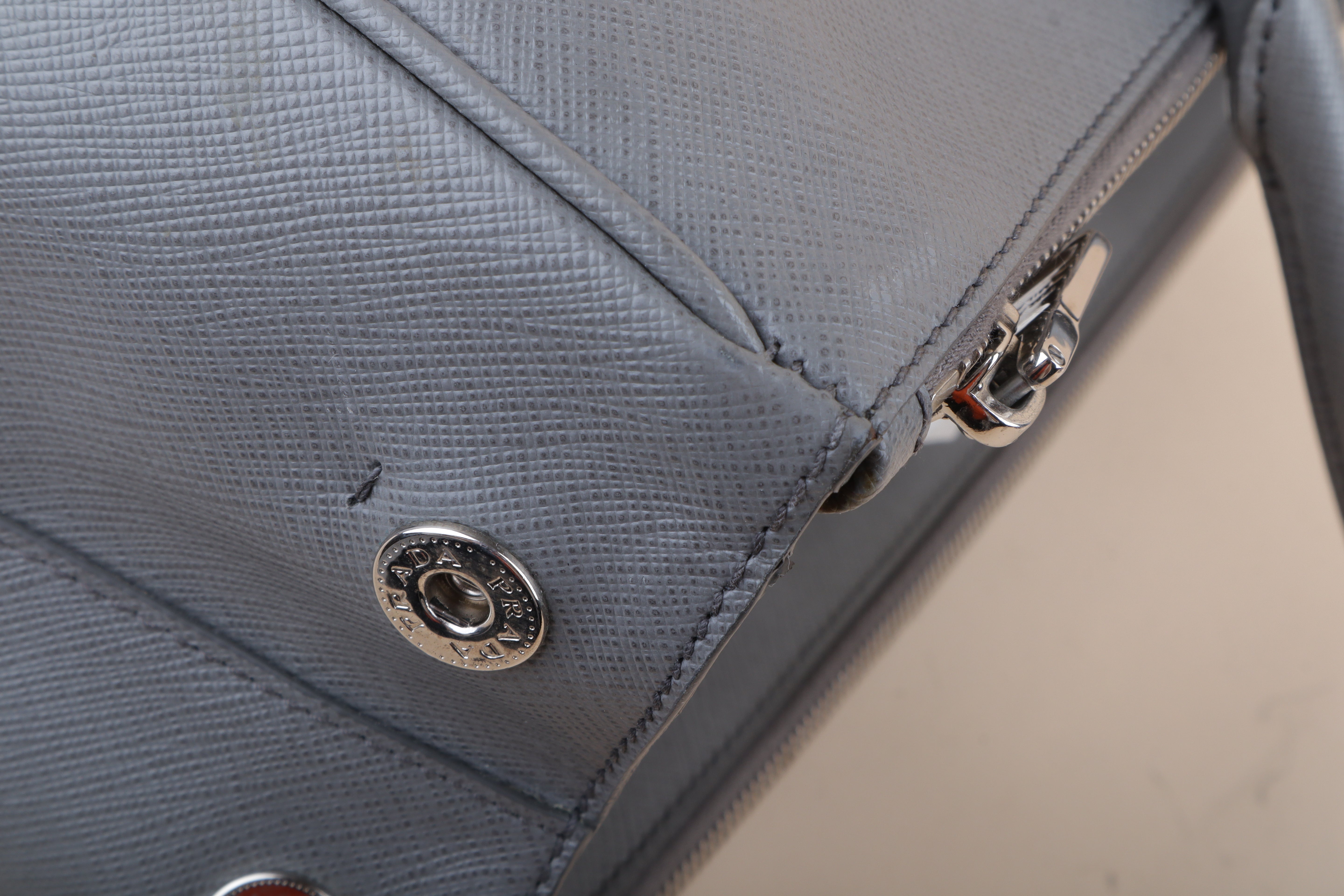 Prada gray Large Tote Bag