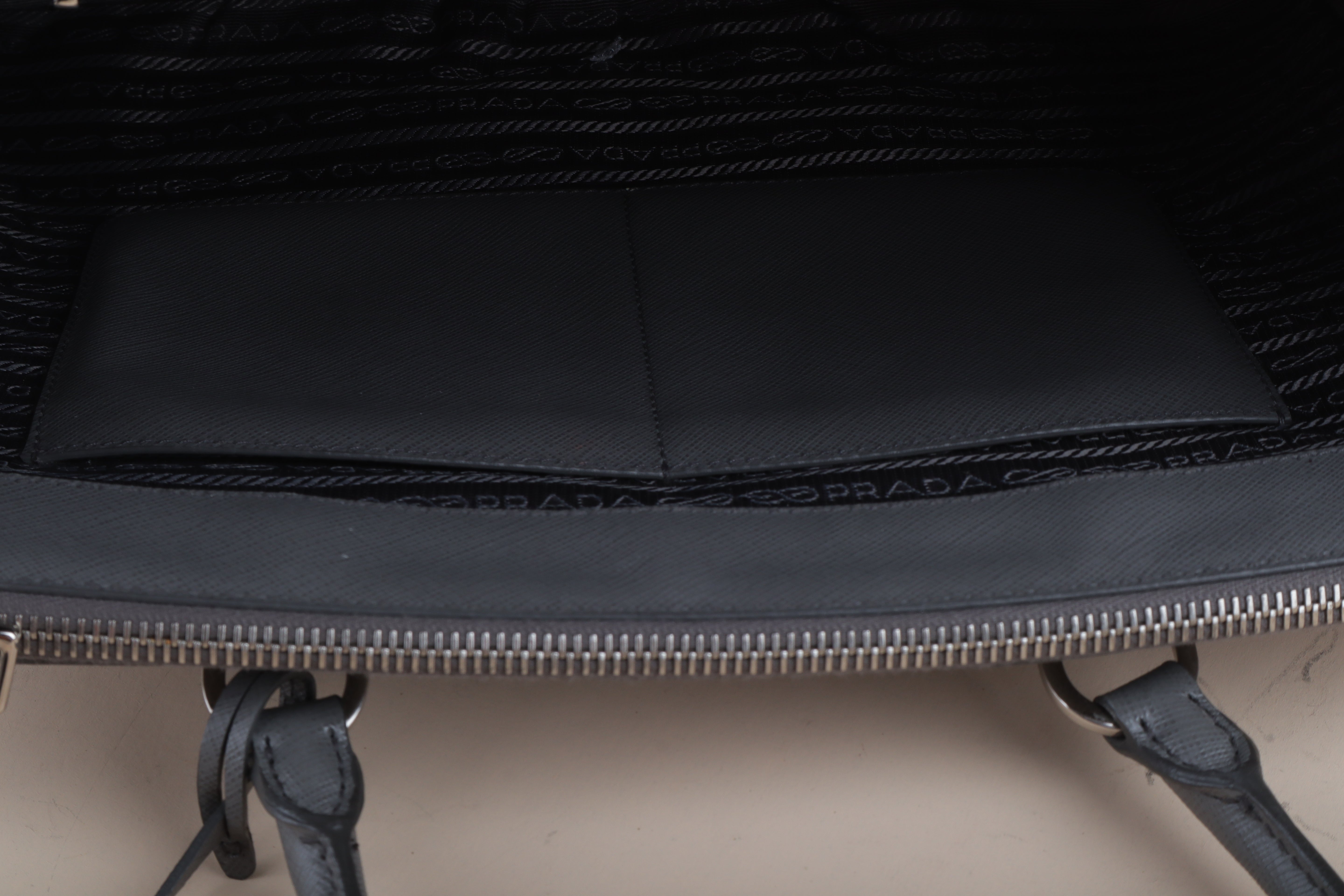 Prada gray Large Tote Bag