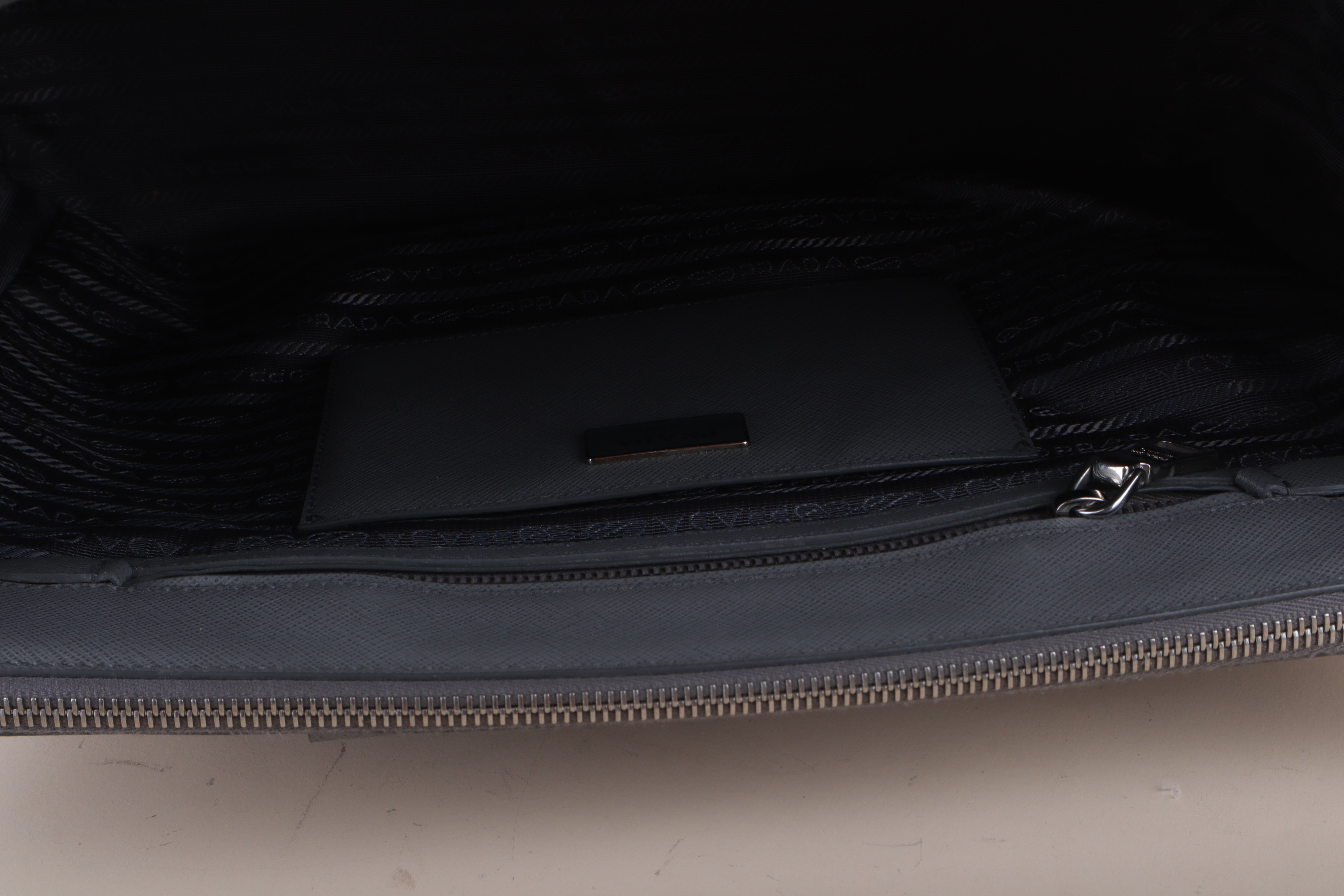 Prada gray Large Tote Bag