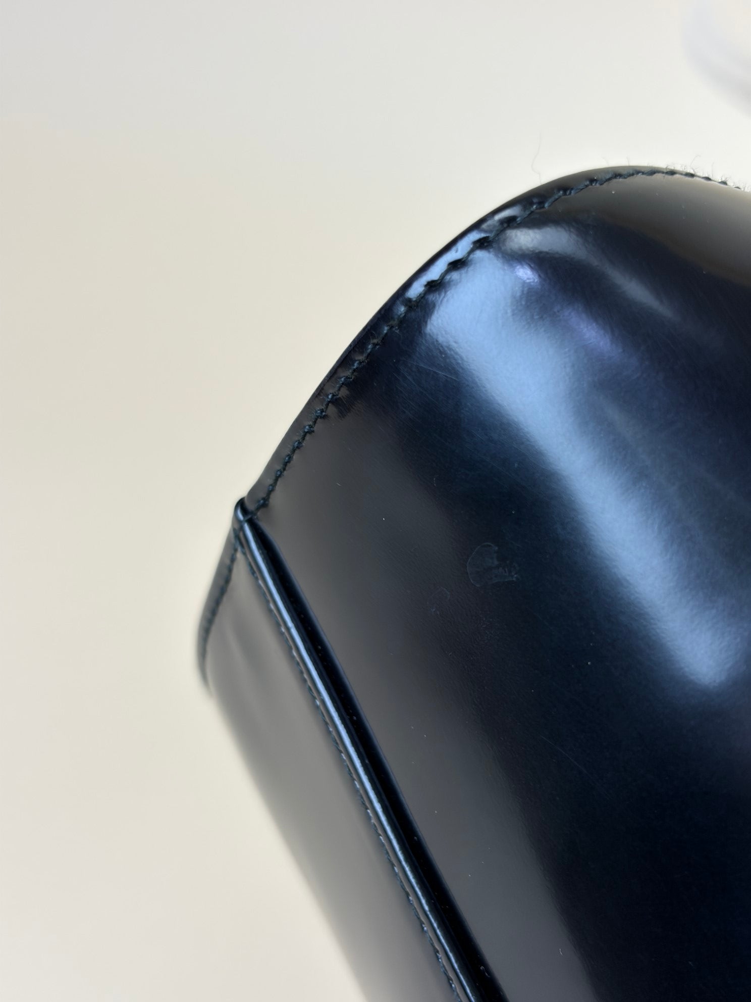 Christian Dior Black Vintage Lady Dior large Bag with Transparent Handle