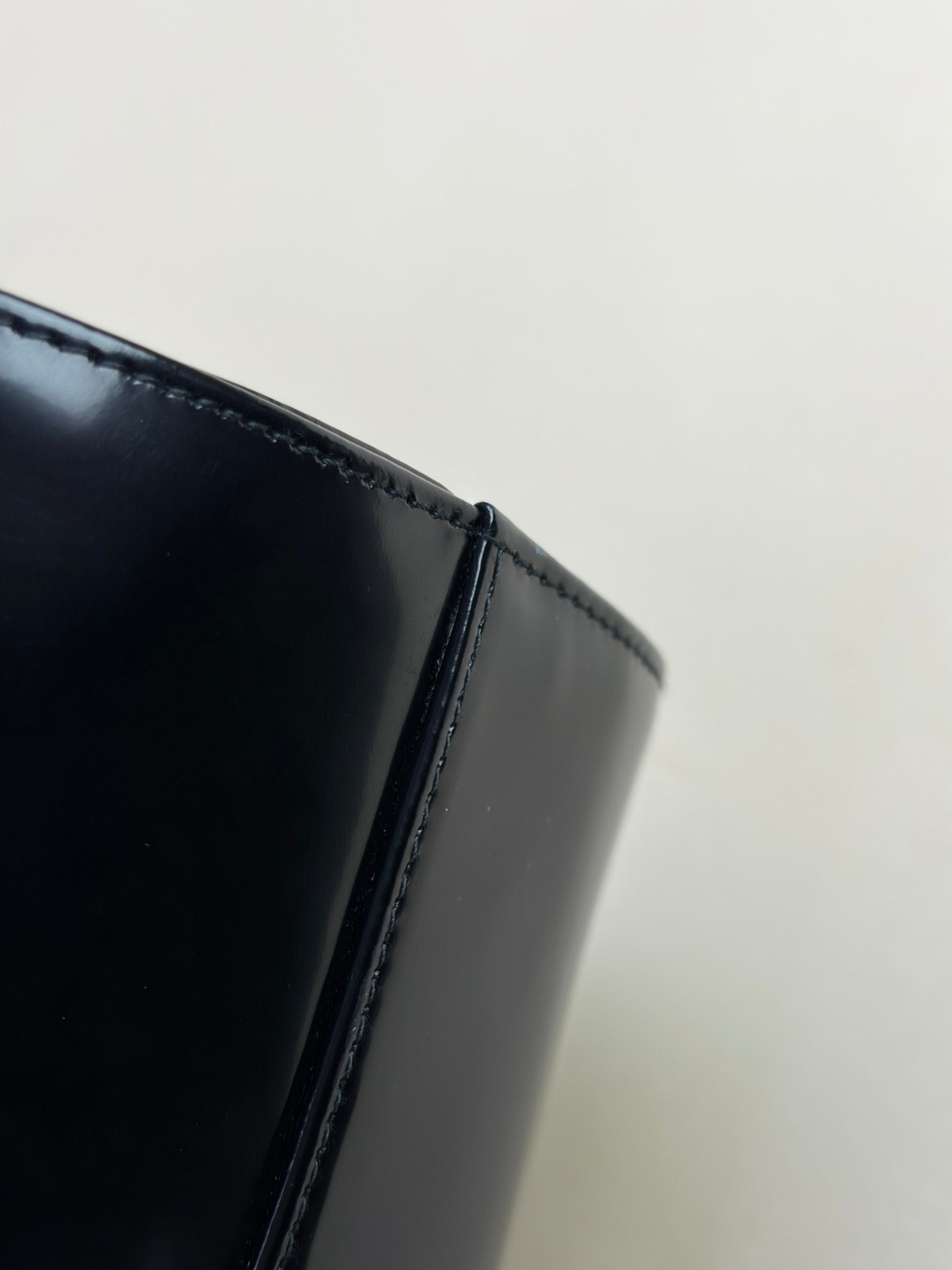 Christian Dior Black Vintage Lady Dior large Bag with Transparent Handle