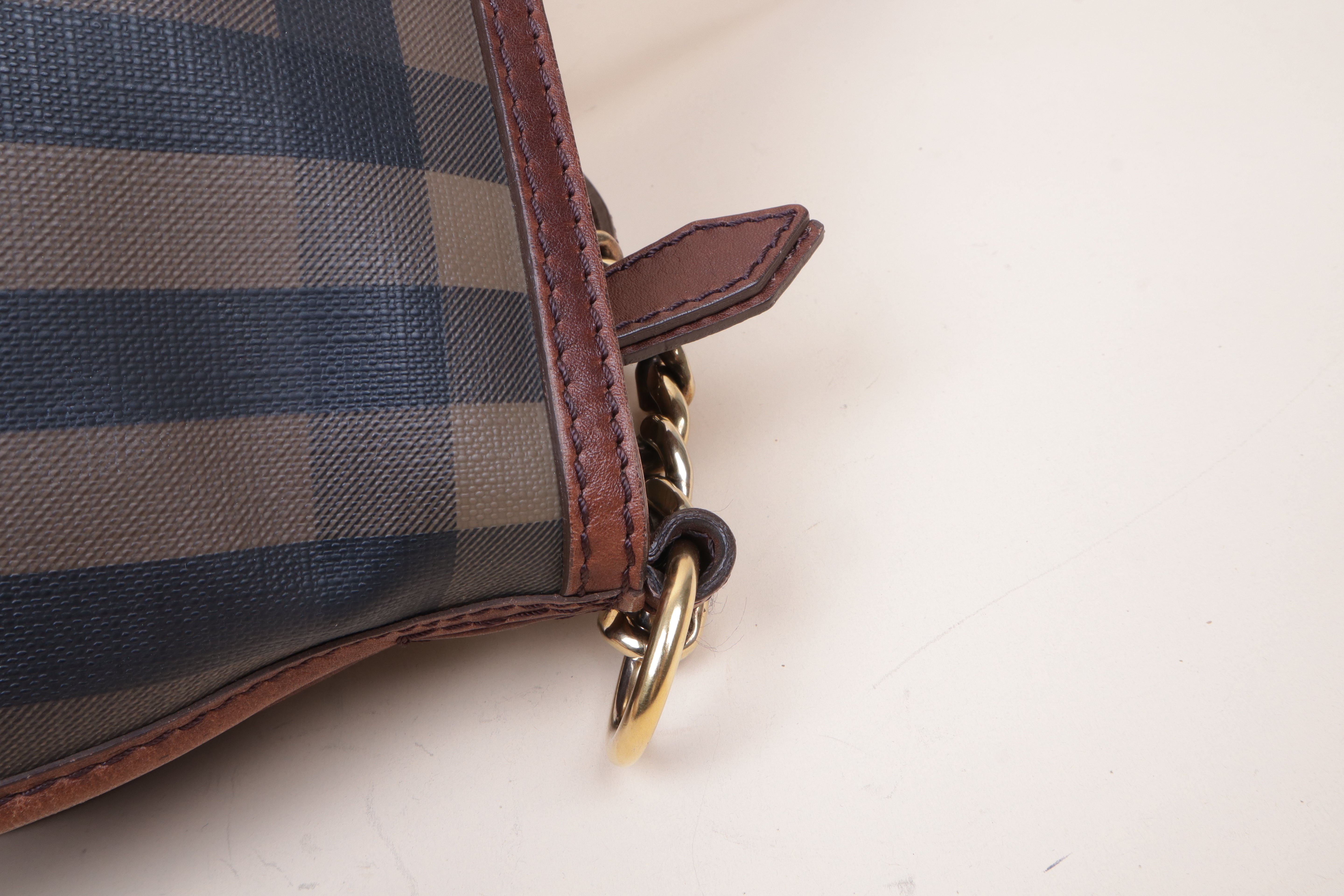 Burberry Smoked Check Shoulder Bag