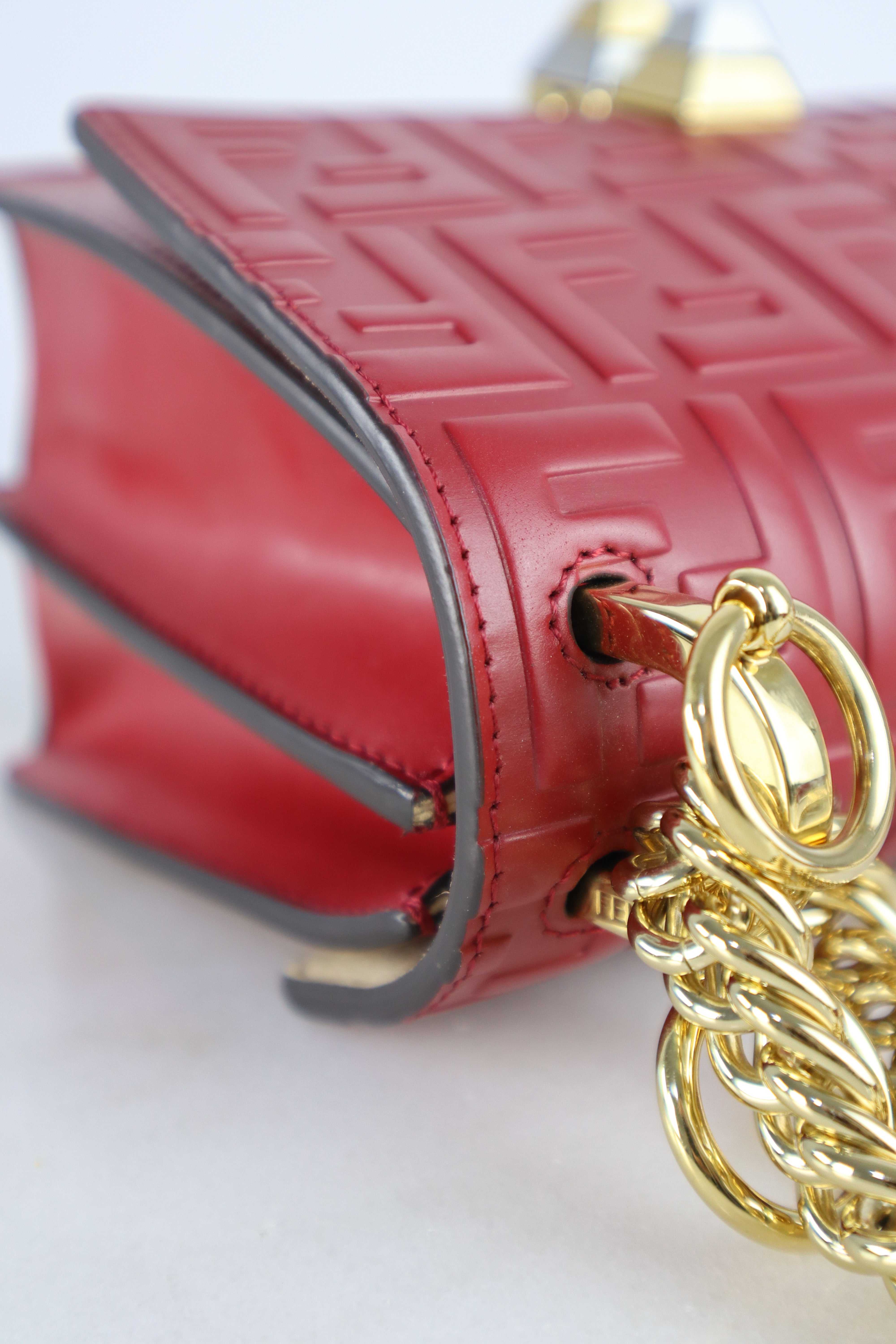 Fendi Red I Kan Small Chain Shoulder Bag