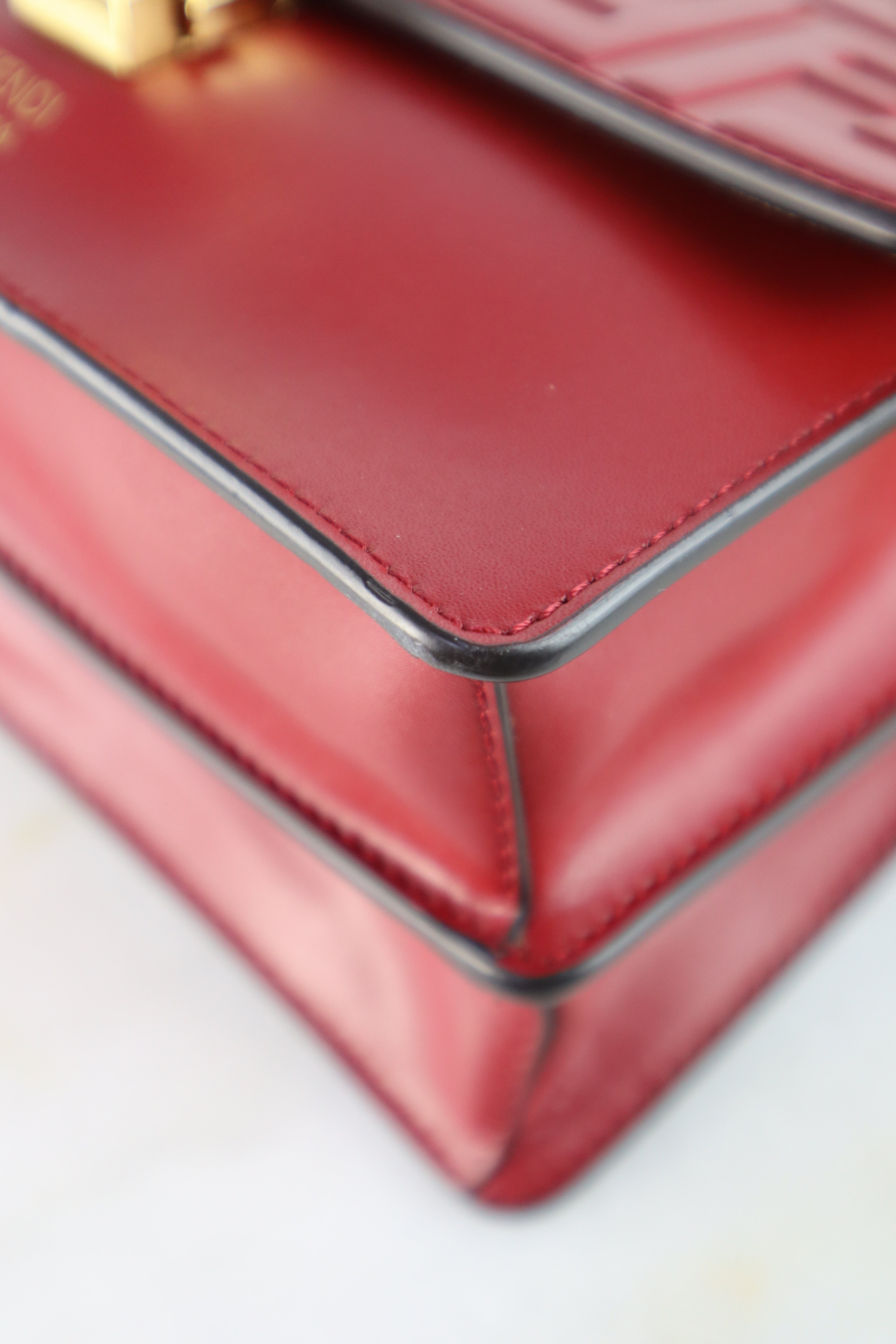 Fendi Red I Kan Small Chain Shoulder Bag