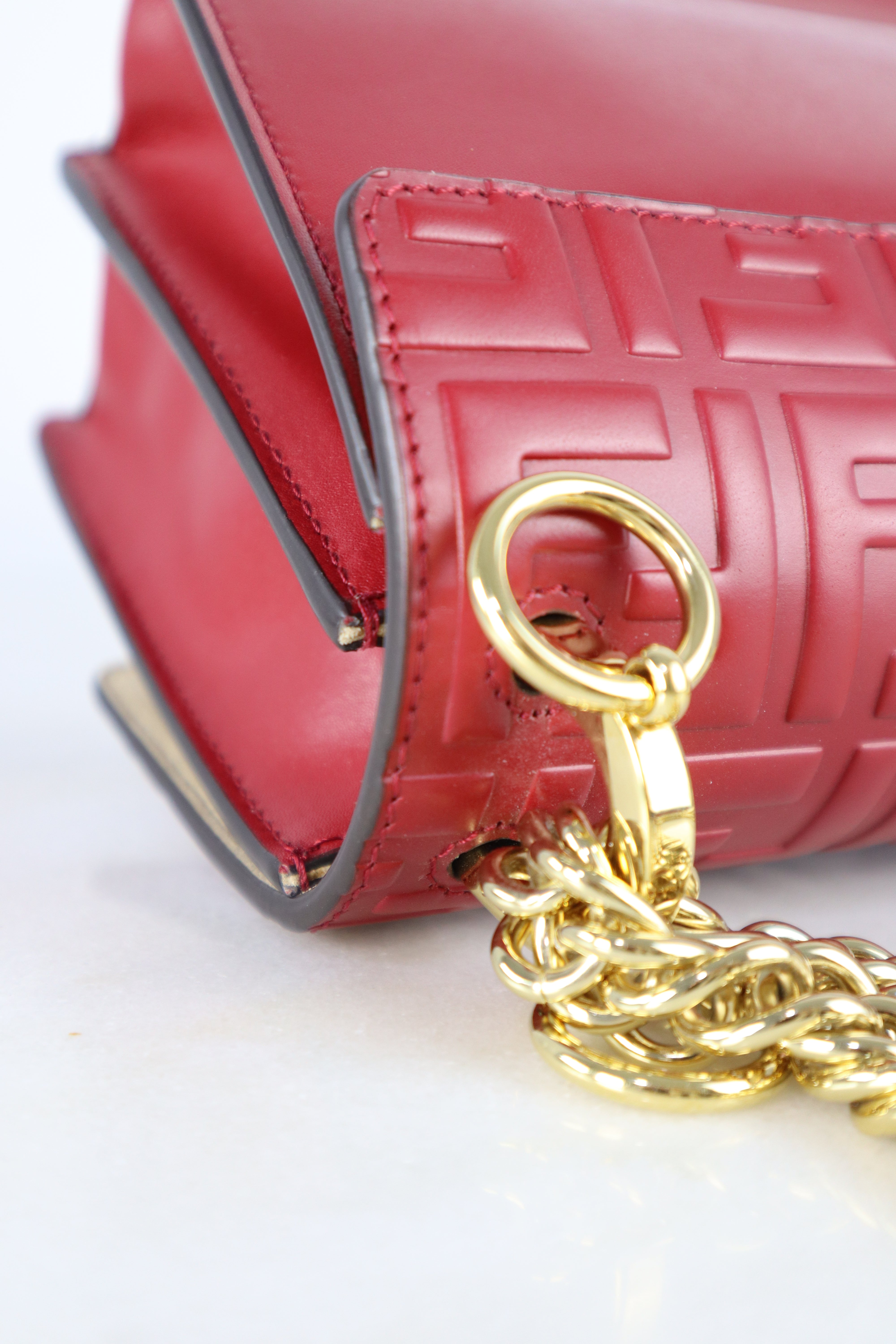 Fendi Red I Kan Small Chain Shoulder Bag