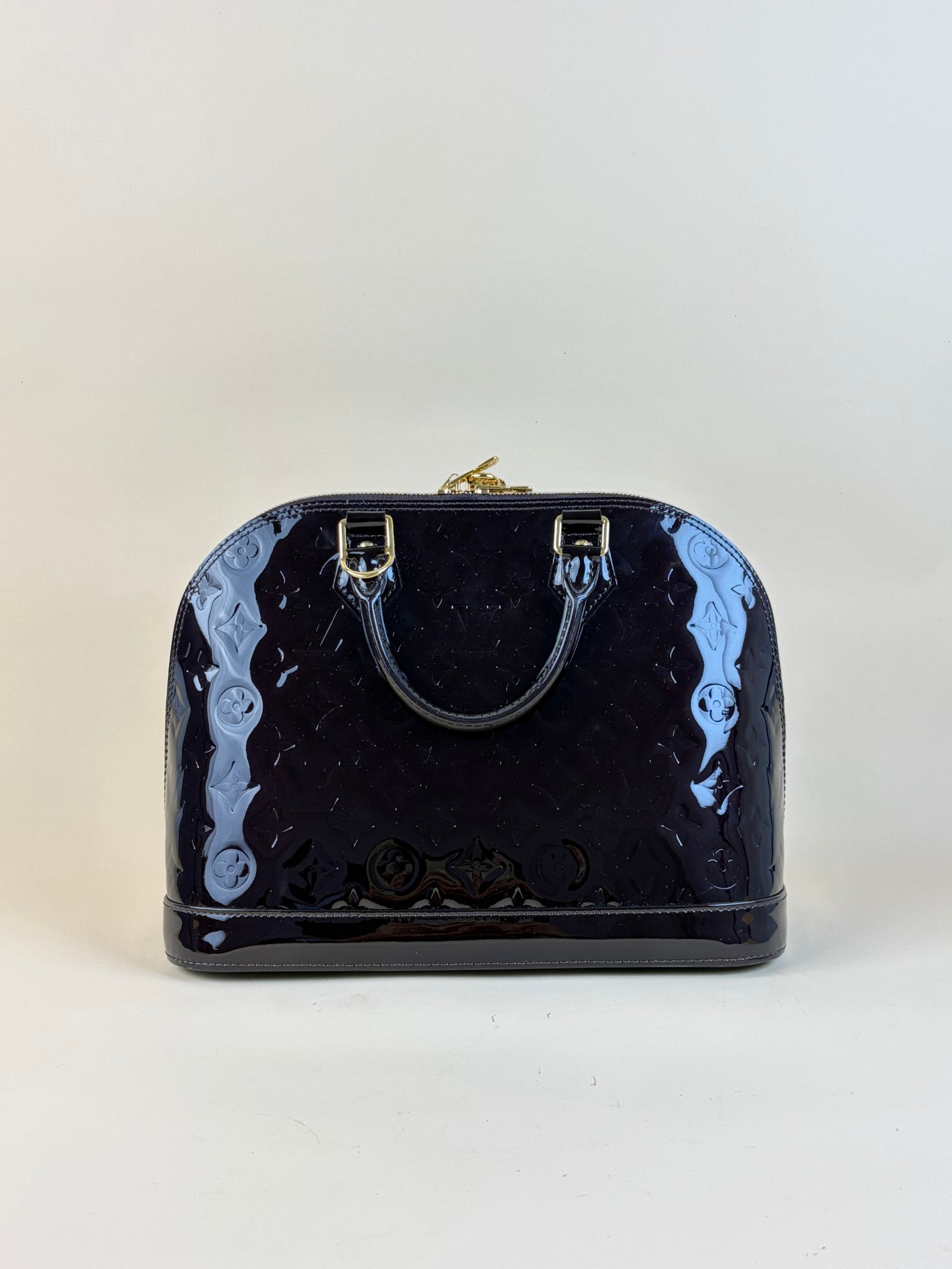 Louis Vuitton Amarante burgundy Monogram Vernis Alma PM Bag