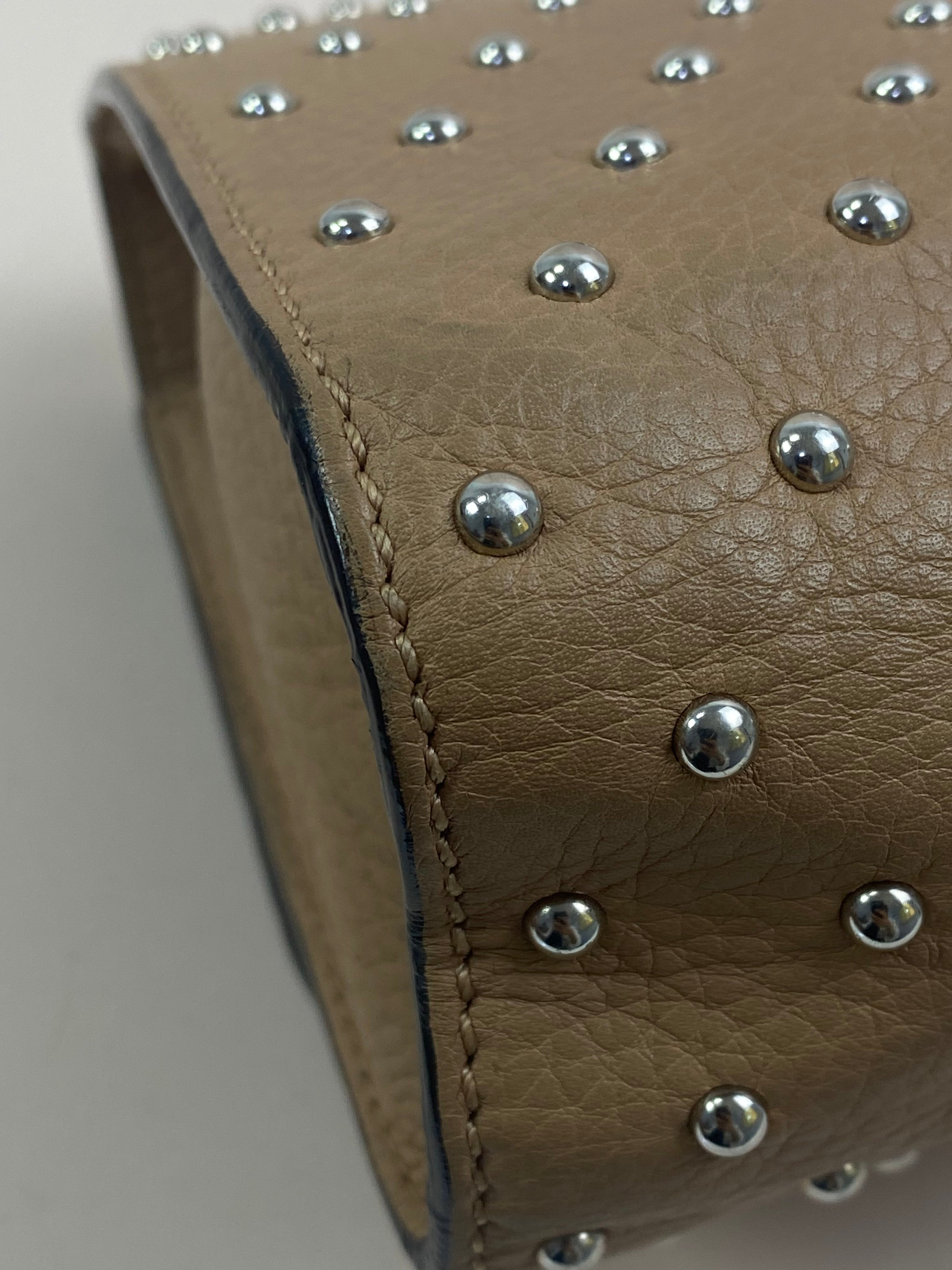 Gucci Beige Bamboo Flap Shoulder Bag