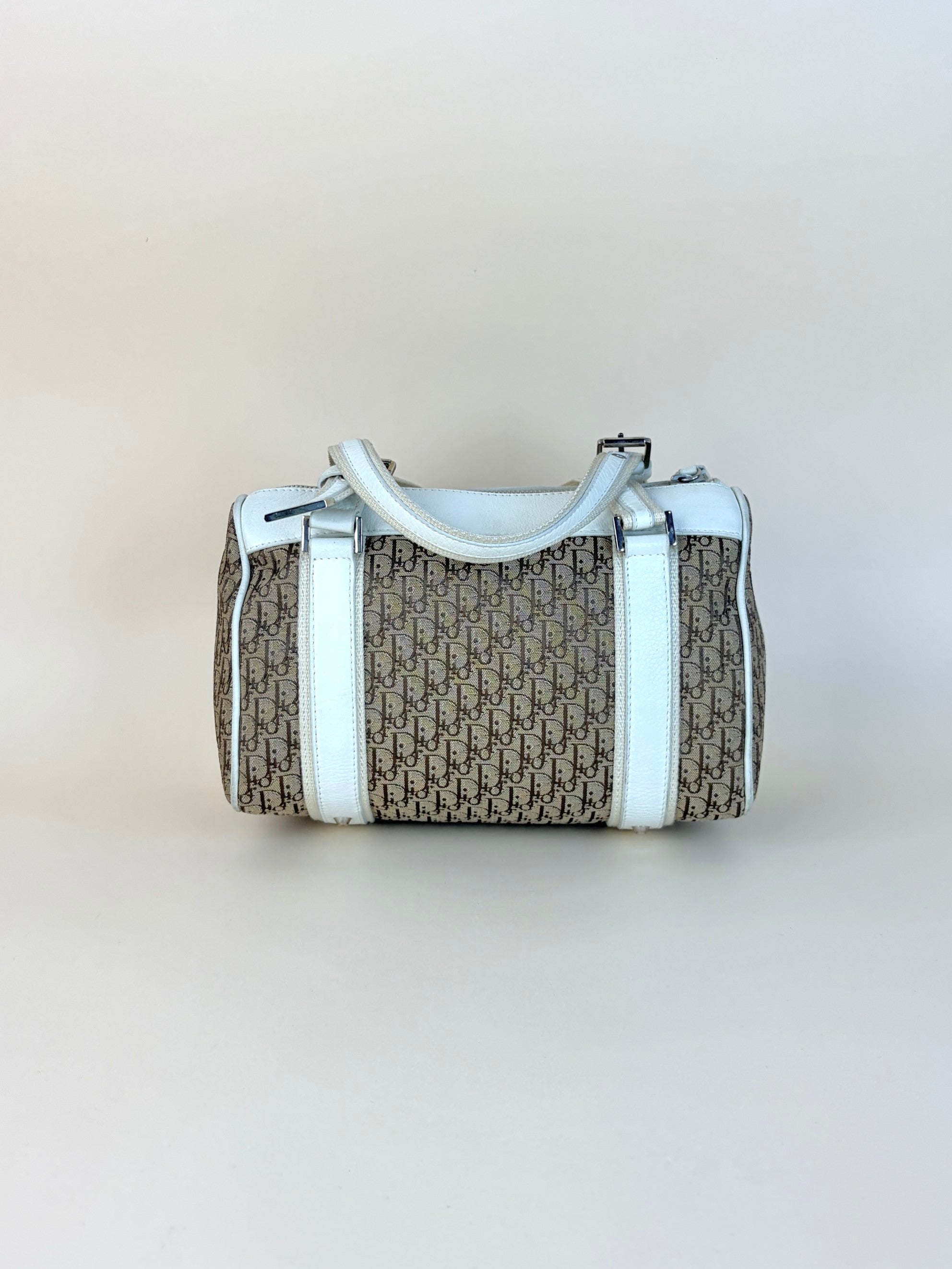 Christian Dior Bicolor Diorissimo Bowler Bag