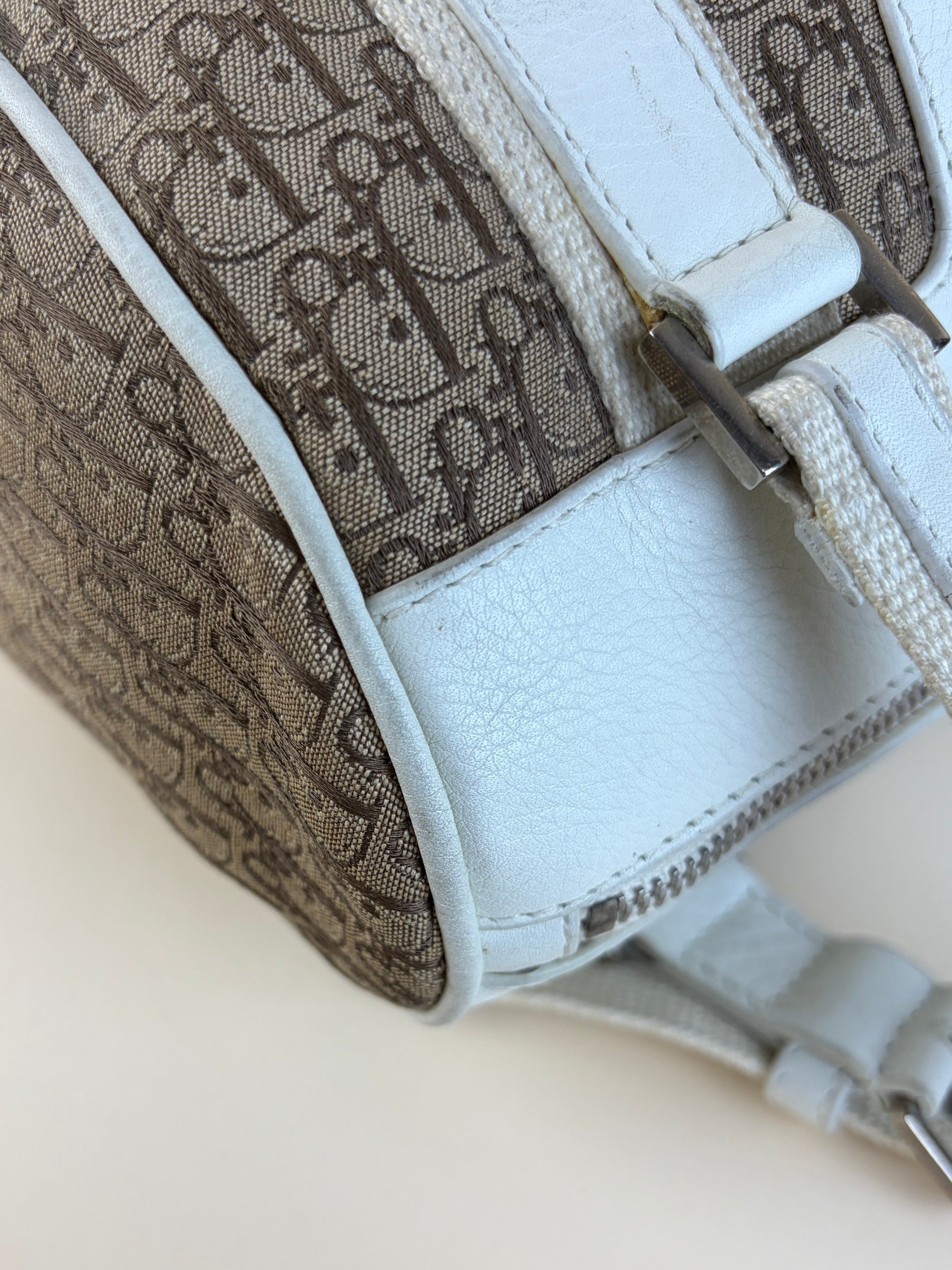 Christian Dior Bicolor Diorissimo Bowler Bag