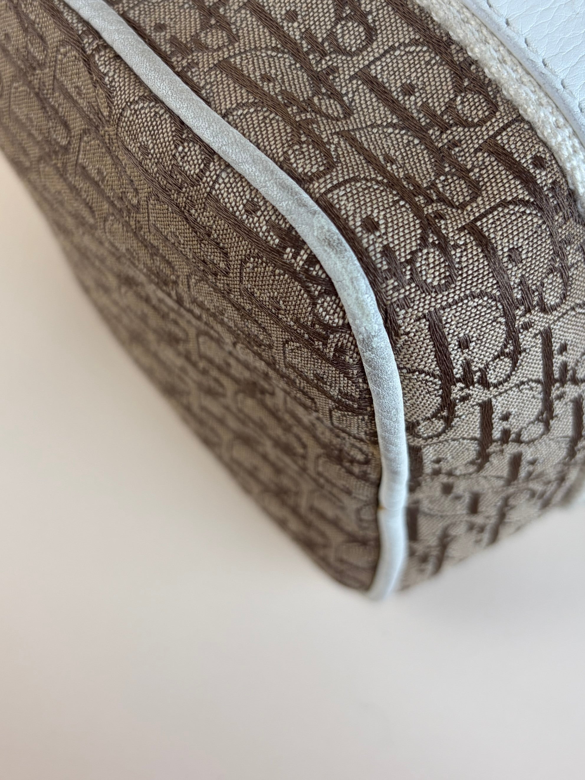 Christian Dior Bicolor Diorissimo Bowler Bag