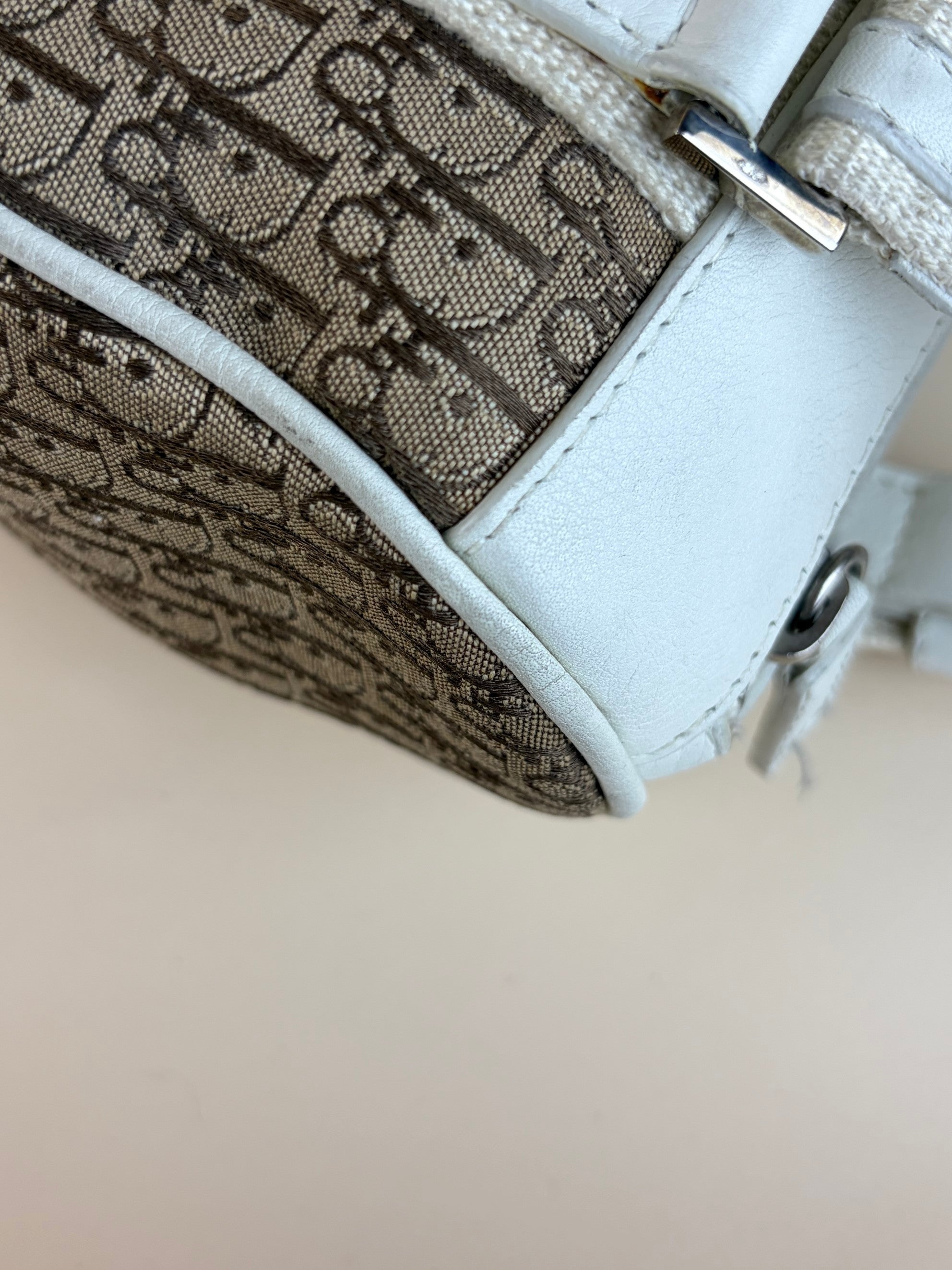 Christian Dior Bicolor Diorissimo Bowler Bag