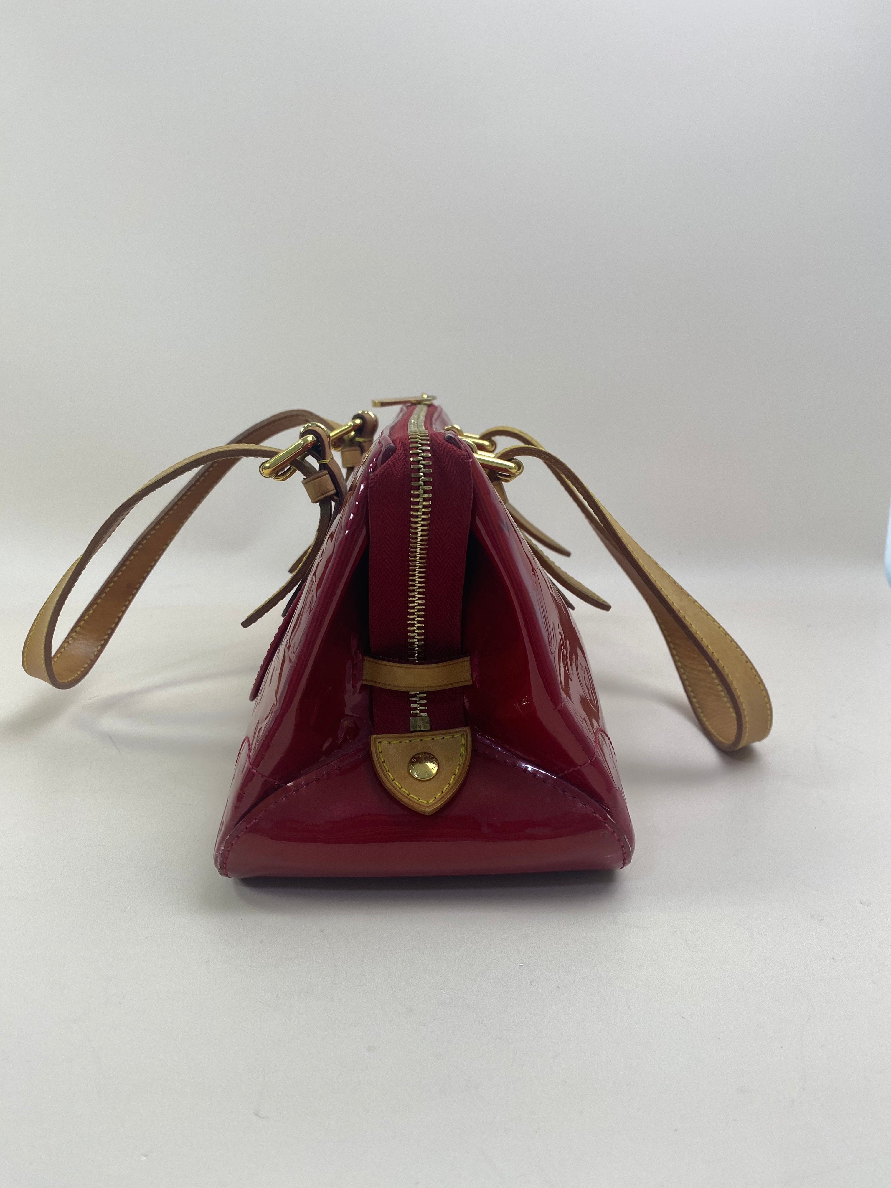 Louis Vuitton Red Monogram Vernis Preloved Bag