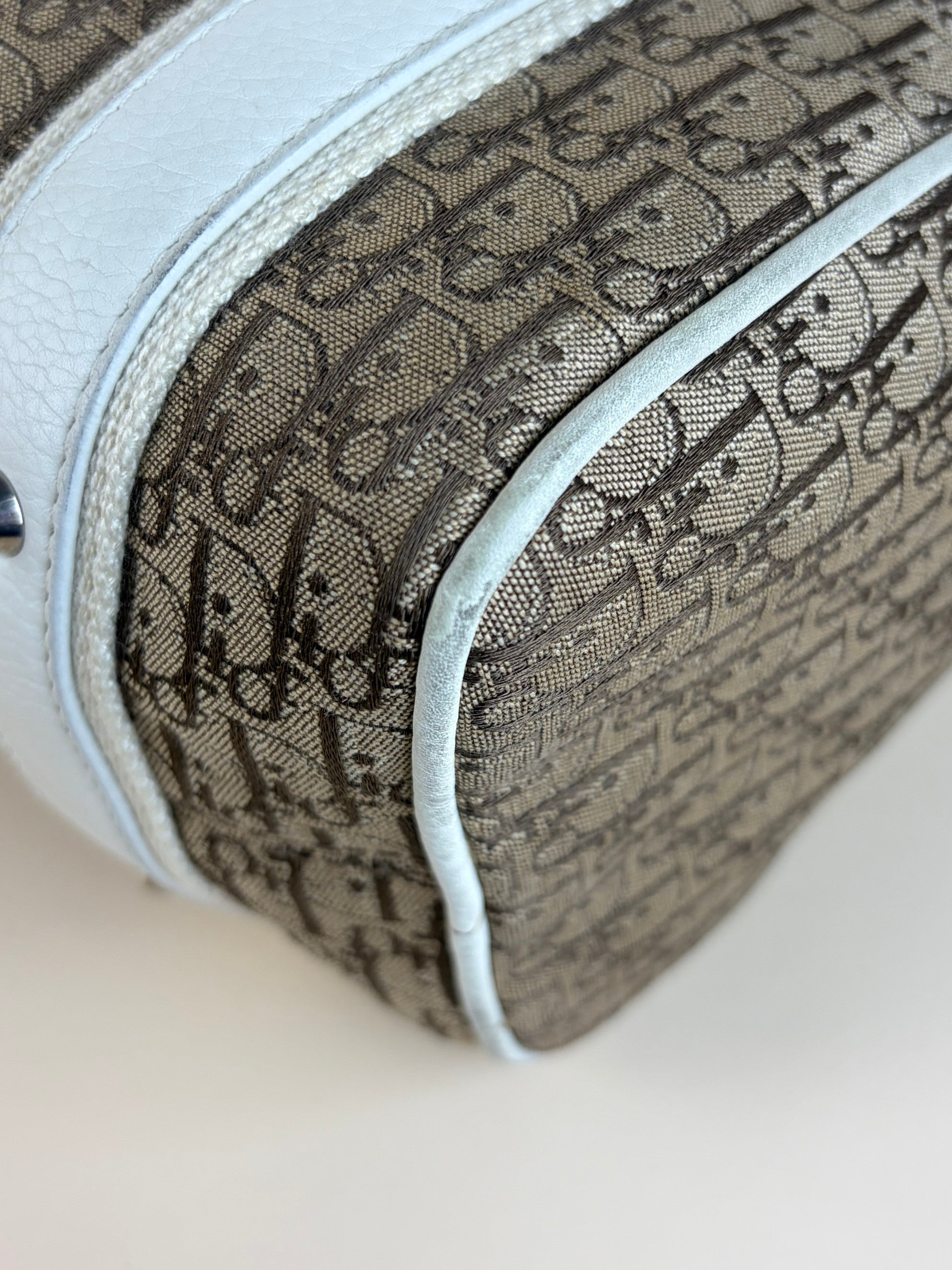 Christian Dior Bicolor Diorissimo Bowler Bag